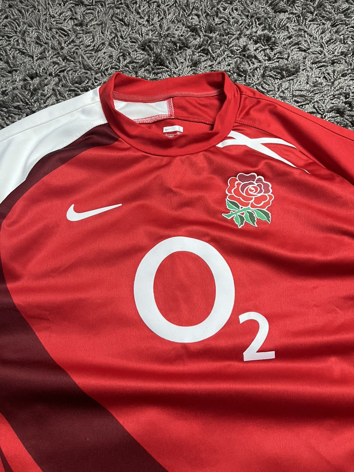 Nike Nike 2007 England Rugby Union Away Jersey O2 Size US L / EU 52-54 / 3 - 3 Thumbnail