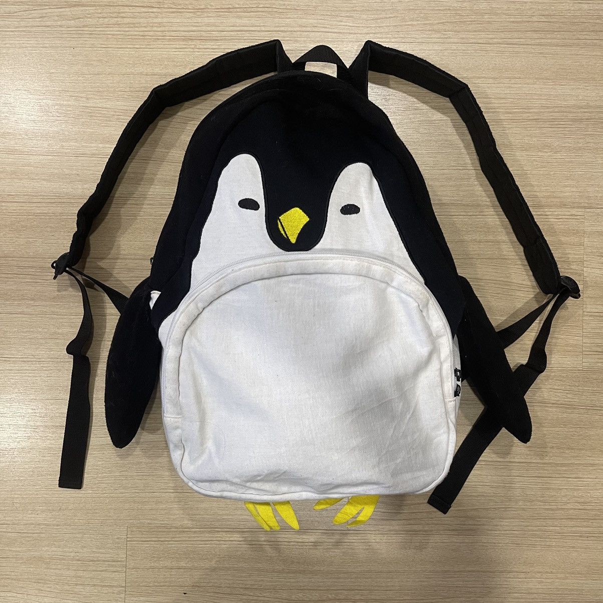 image of Anima x Vintage Anime Penguin Japan Backpack in White, Men's