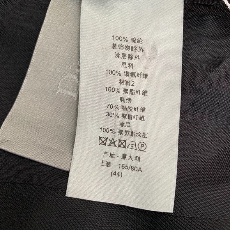 Dior Dior Black bee embroidery lapel zipper jacket 2501-Nextarro Size US S / EU 44-46 / 1 - 8 Thumbnail