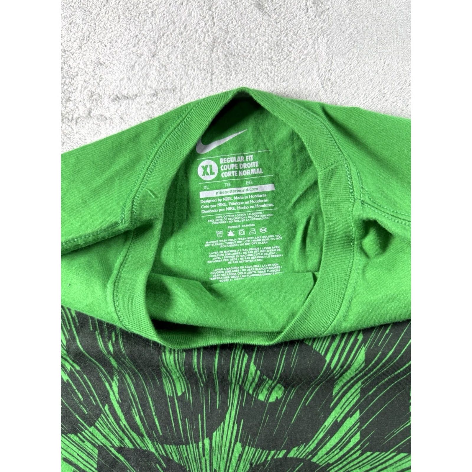 Nike Nike Tee Green JUST DO IT Logo Graphic T Shirt Mens XL Golf Links Size US XL / EU 56 / 4 - 4 Thumbnail