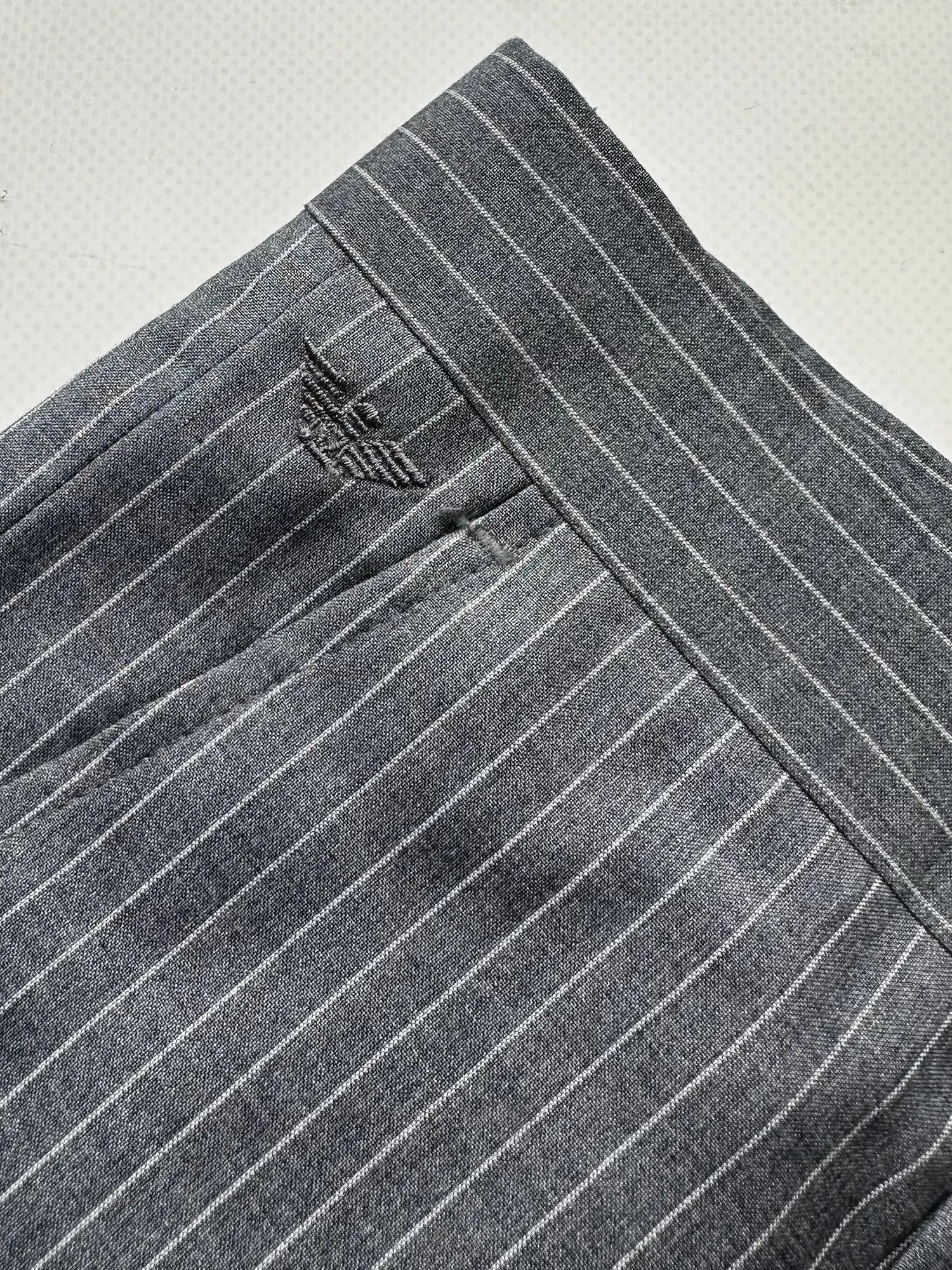 Armani Armani Collezioni Vintage Striped Wool Pants Size US 36 / EU 52 - 5 Thumbnail