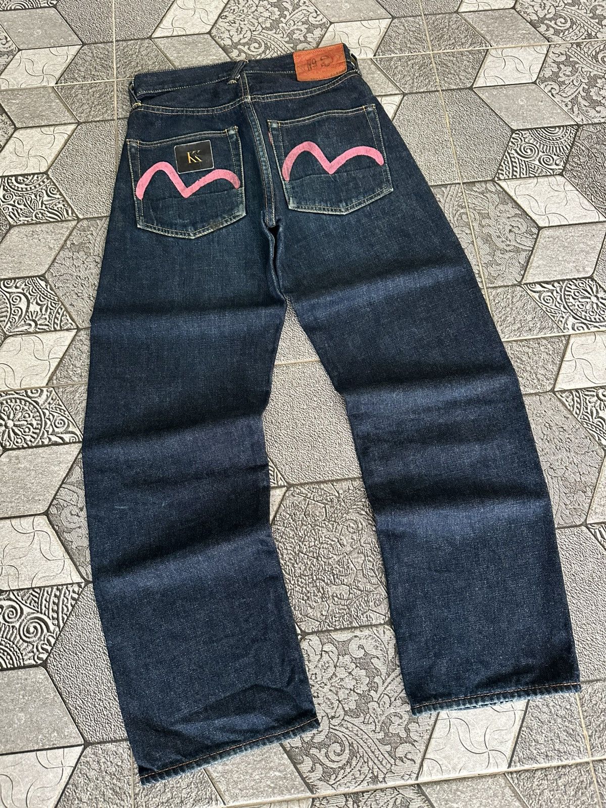 Evisu EVISU NO 2 LOT 2001 PINK SEAGULL SELVEDGE DENIM Size US 27 - 2 Thumbnail