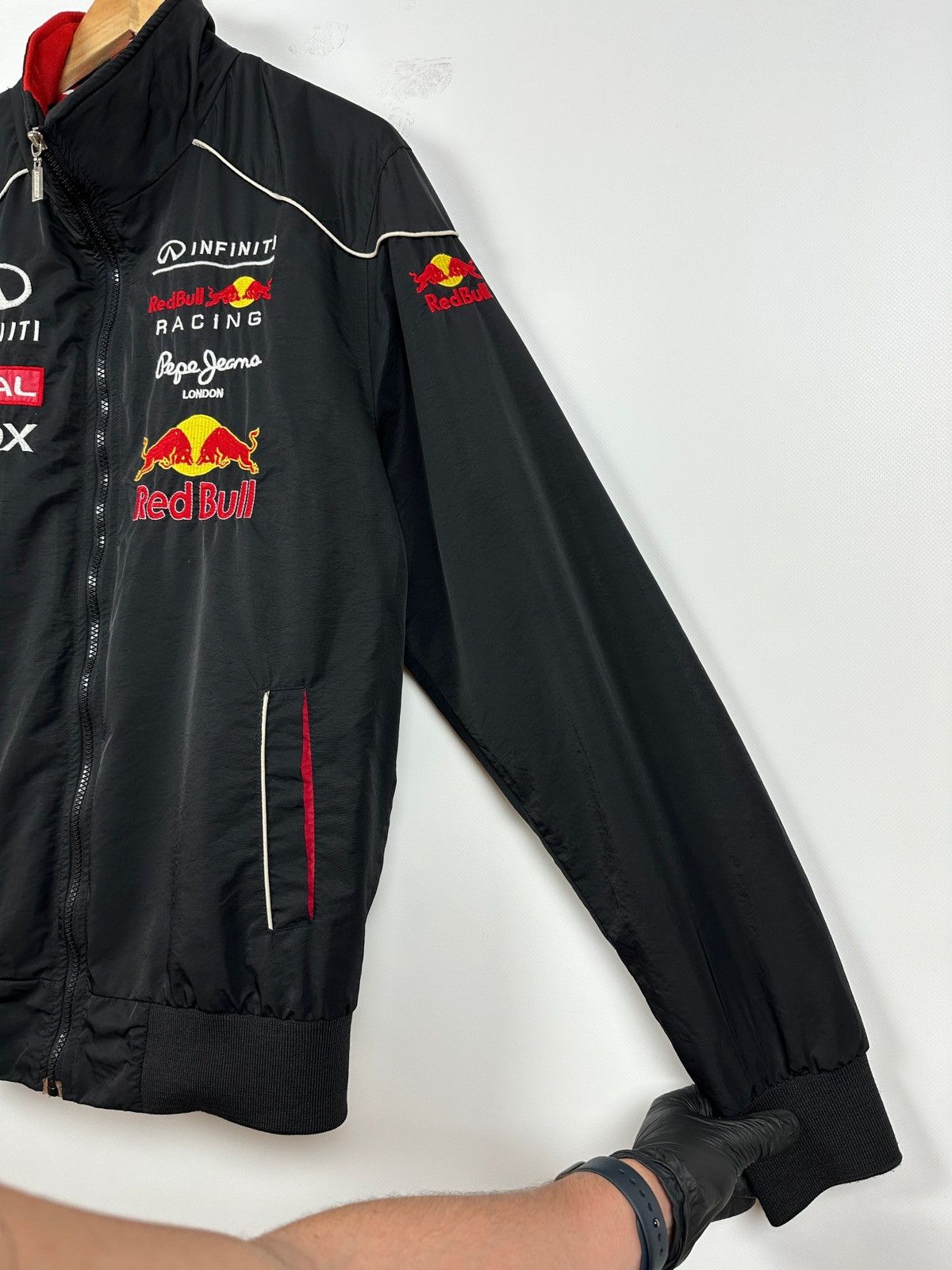 Red Bull Vintage Infinity Red Bull Pepe Jeans Light Racing Jacket Size US XL / EU 56 / 4 - 13 Thumbnail
