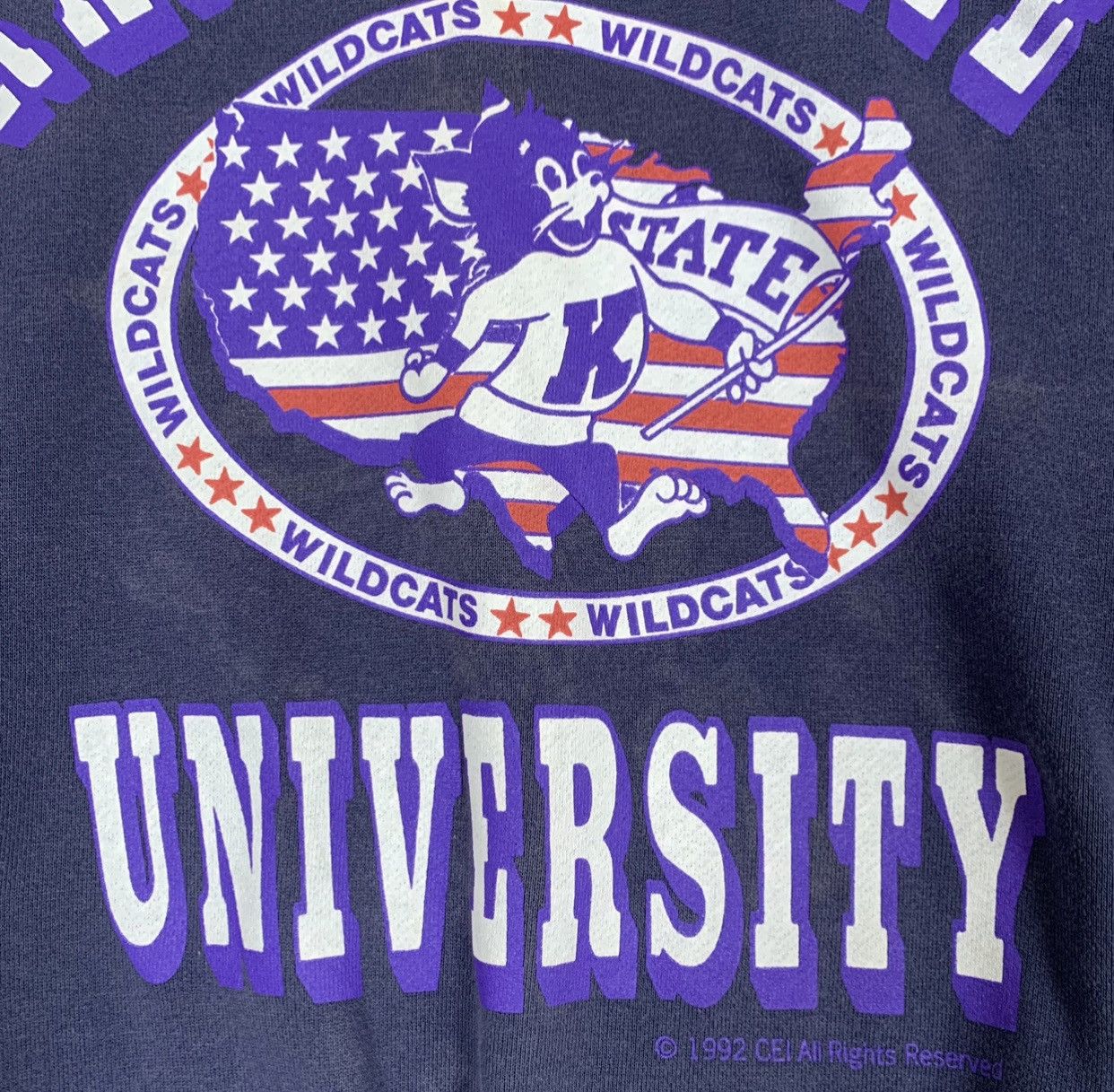 Vintage Vintage 90s US College Kansas State University Sweatshirt /M Size US M / EU 48-50 / 2 - 3 Thumbnail