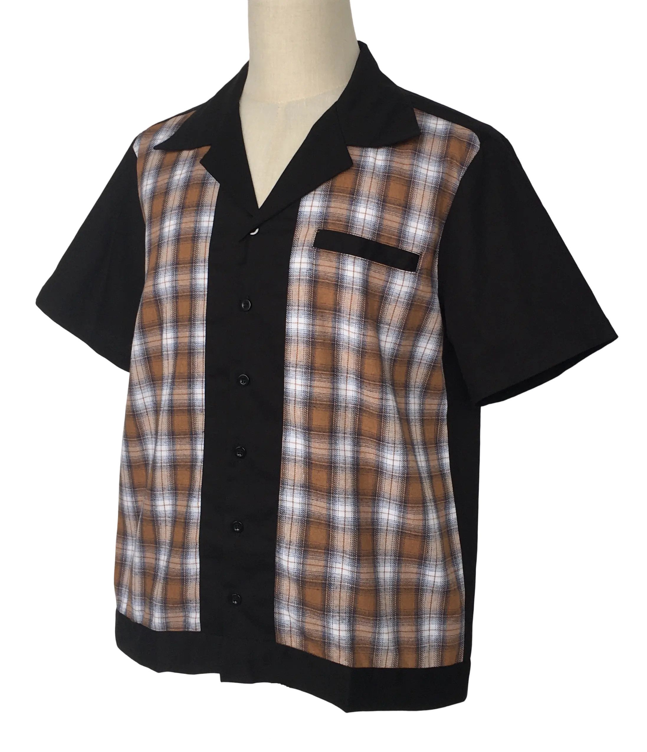 Other Workshirts men clothing black contrast plaid Size US XL / EU 56 / 4 - 2 Thumbnail