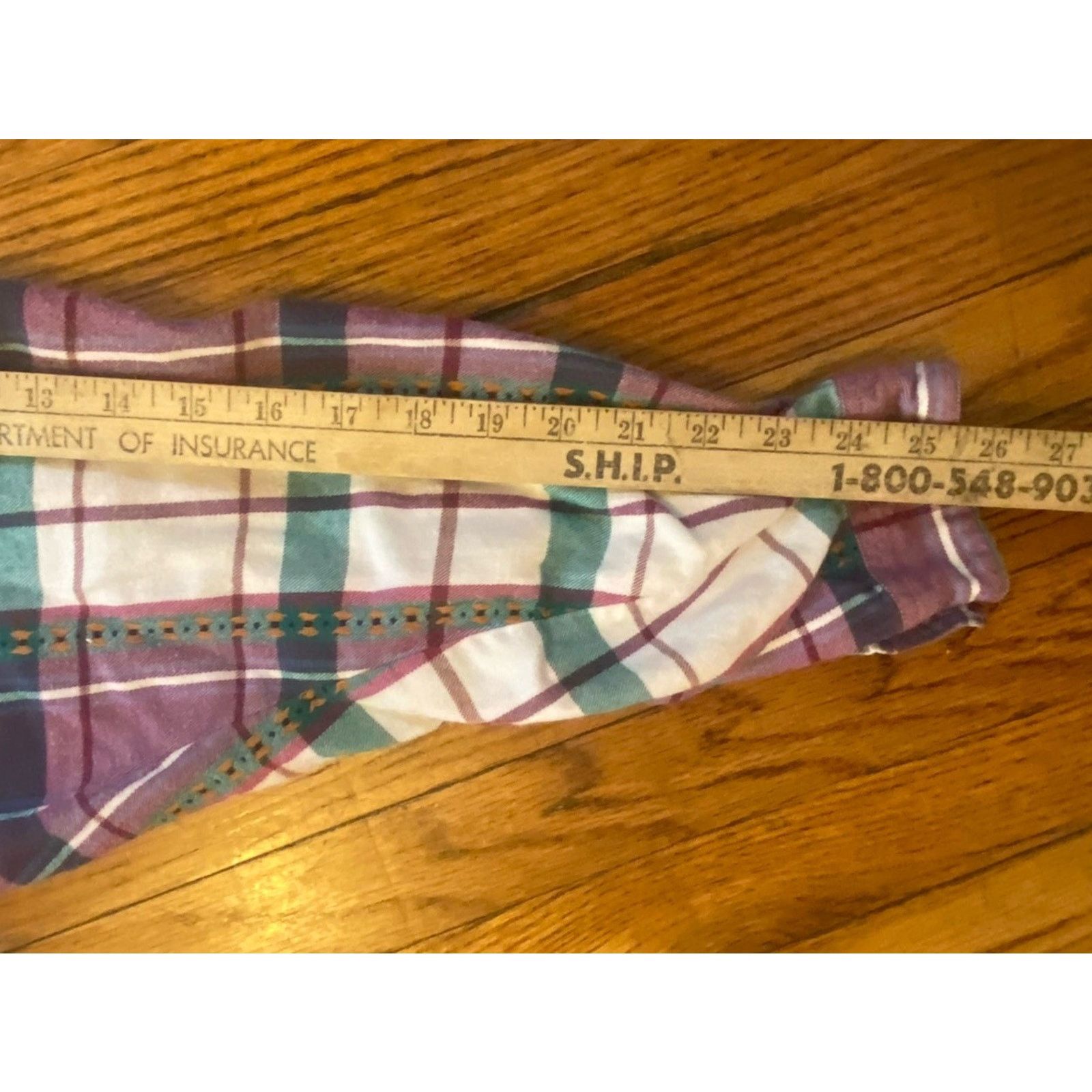 Eddie Bauer VTG Eddie Bauer Women’s XL USA Flannel Purple Plaid Size XL / US 12-14 / IT 48-50 - 9 Thumbnail