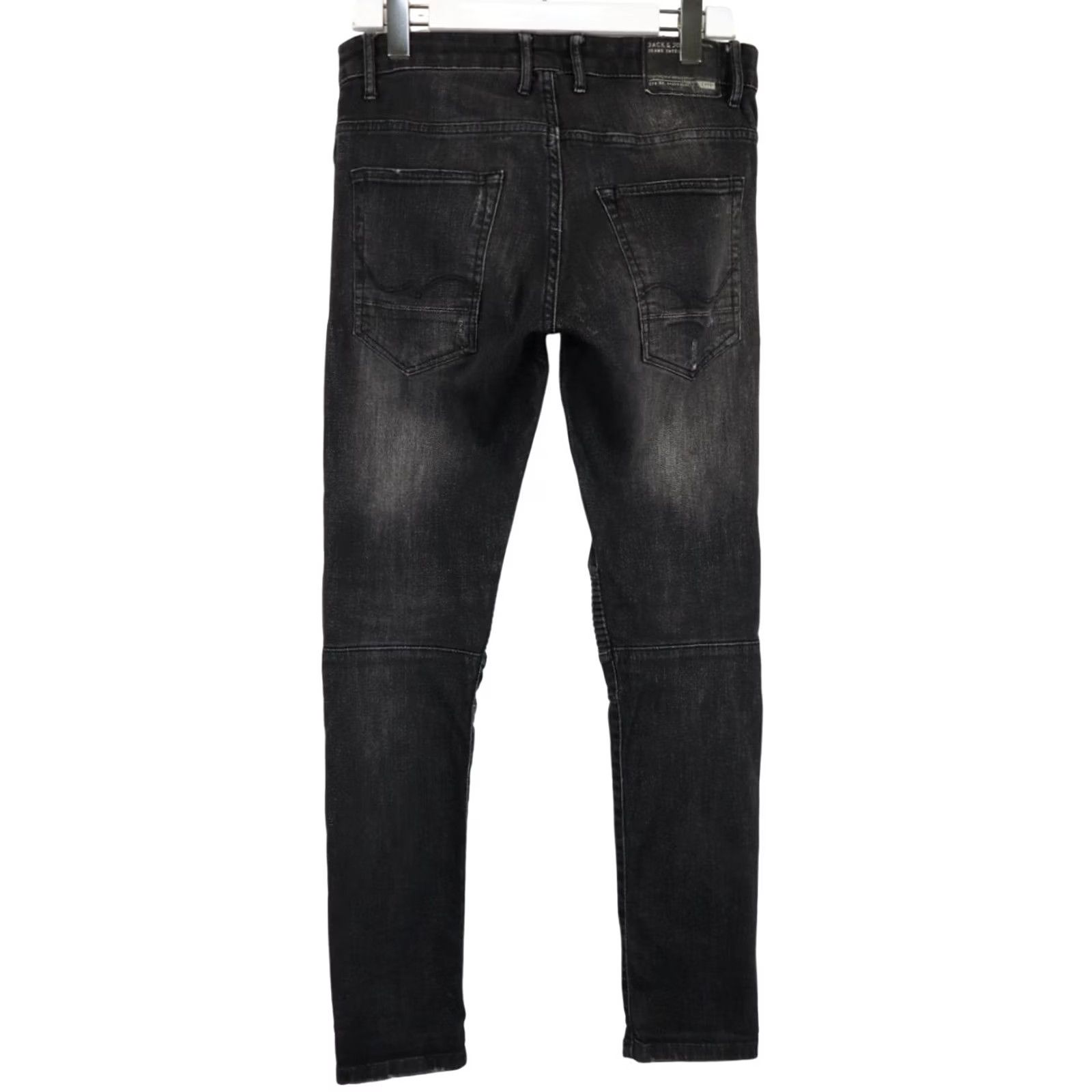 Jack & Jones JACK & JONES Jeans Men's Slim Fit Glenn Ryder Stretch Distressed W30/L32 Black Size US 30 / EU 46 - 2 Thumbnail