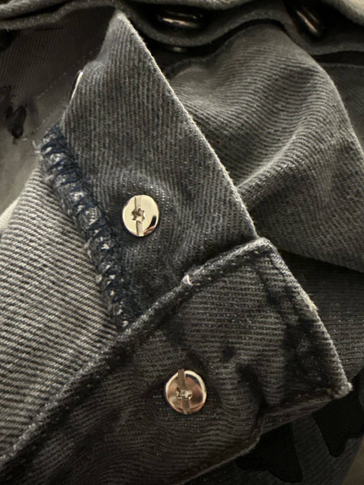 Chrome Hearts Chrome Hearts Levis 501 Grey Cross Patch Denim Size US 36 / EU 52 - 15 Thumbnail
