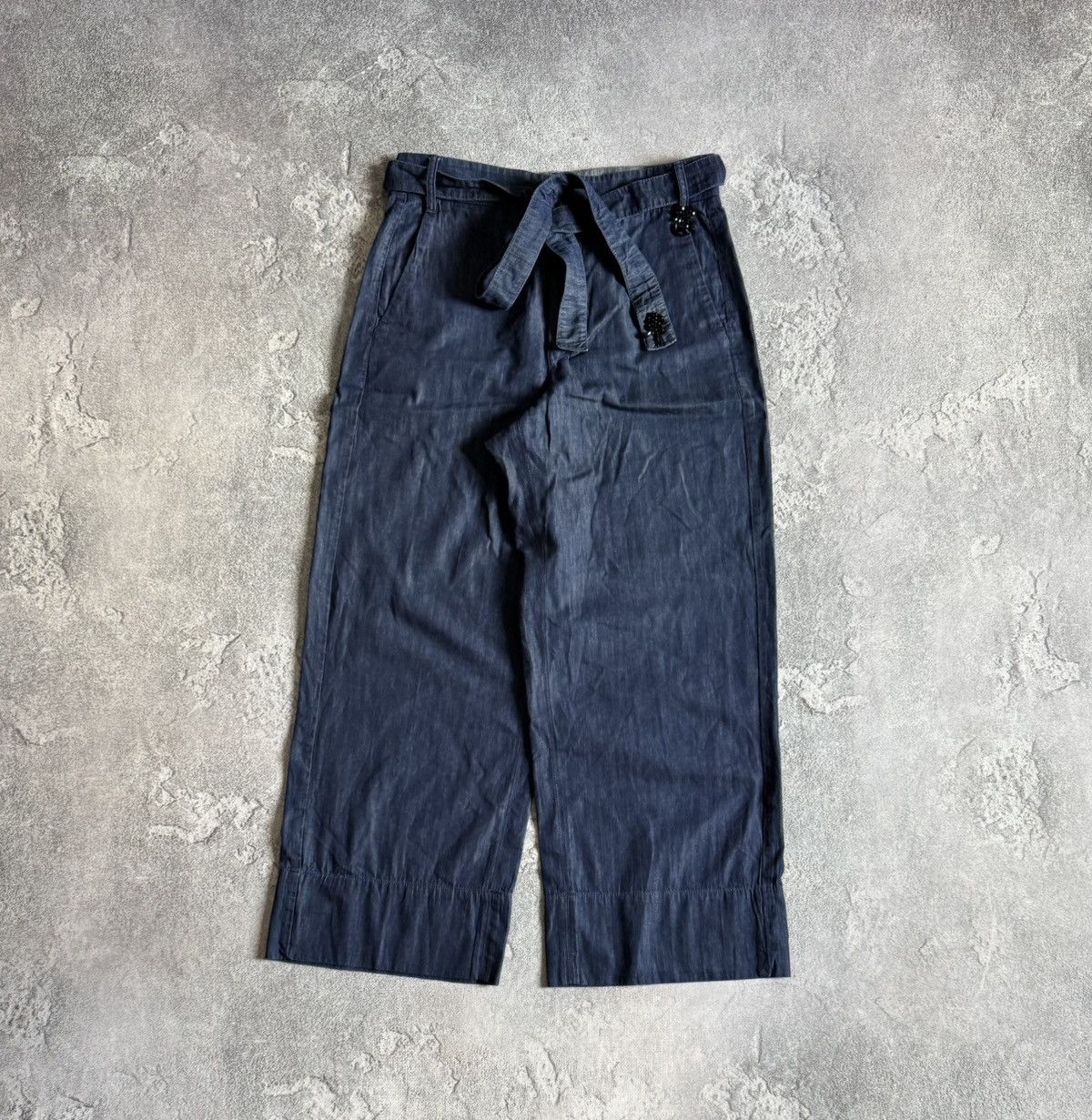 Max Mara Max Mara US8/I42/F40 pants trousers chinos relaxed palazzo Size 30" / US 8 / IT 44 - 6 Thumbnail