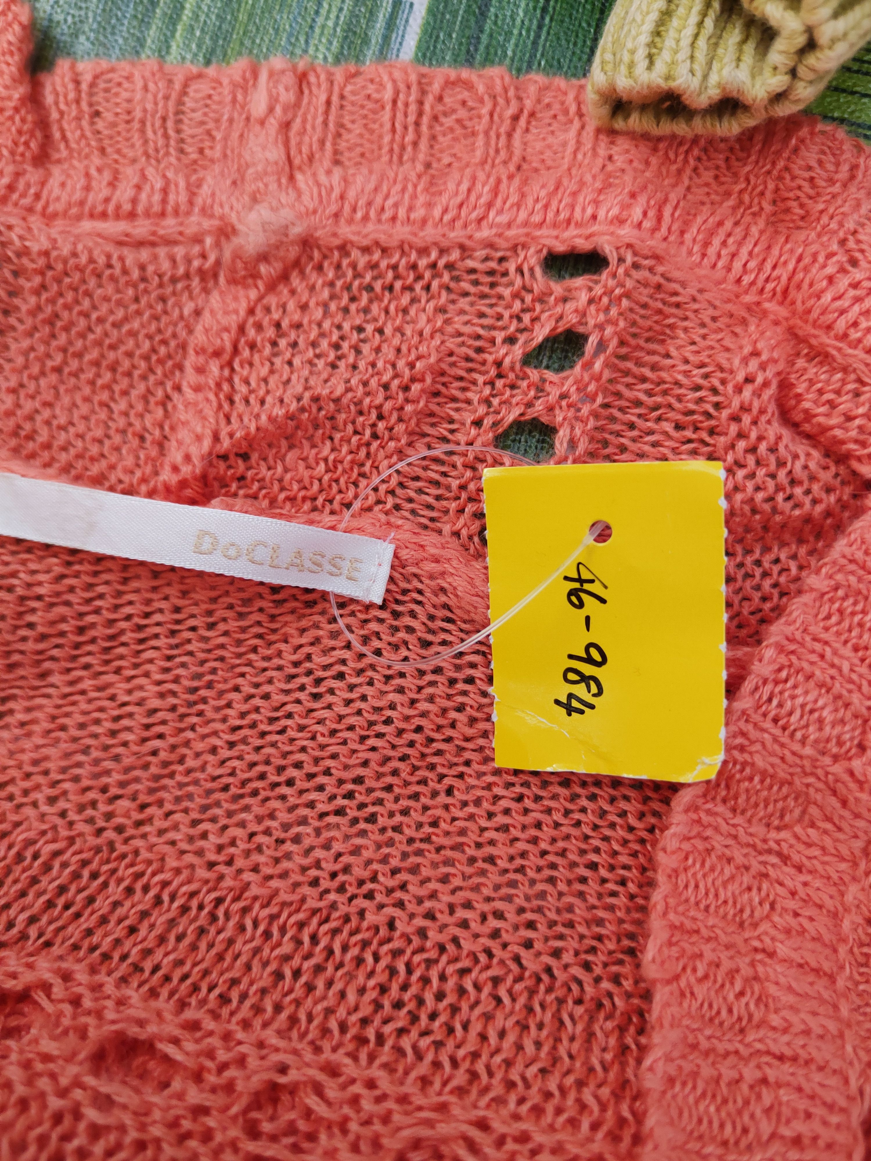 Japanese Brand DL Do Classe vtg meshNet Knitwear crochet Cardigan #46-984 Size M / US 6-8 / IT 42-44 - 11 Thumbnail