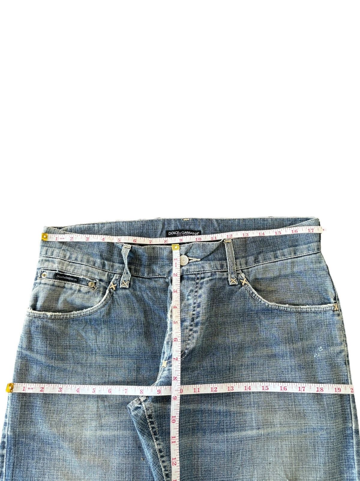 Dolce & Gabbana Vintage Dolce Gabbana Bandana Mud Wash Distress Baggy Jeans Size US 35 - 7 Thumbnail