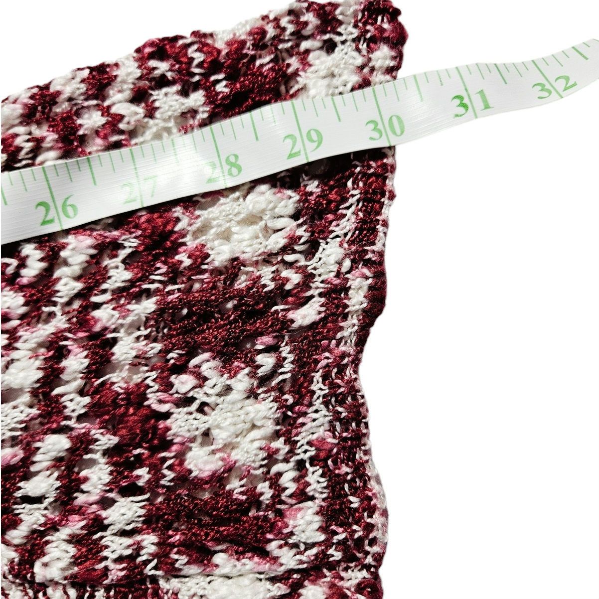 Other New Directions Crochet Sweater Bell Sleeves Sz. XL Raspberry Size XL / US 12-14 / IT 48-50 - 10 Thumbnail