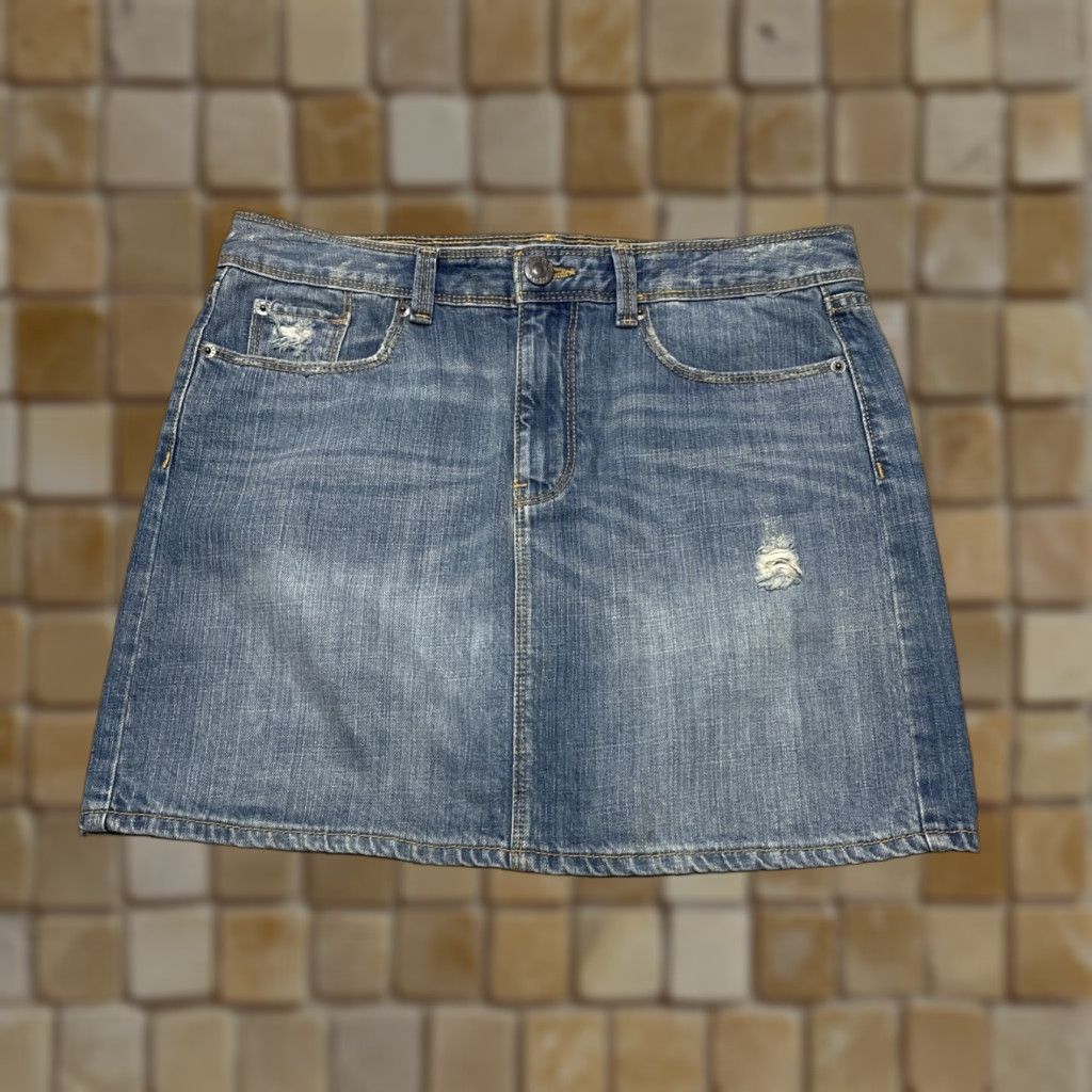 Gap GAP Blue Denim Mini Skirt 6 28 Regular Casual Womens Size 28" / US 6 / IT 42 - 1 Thumbnail