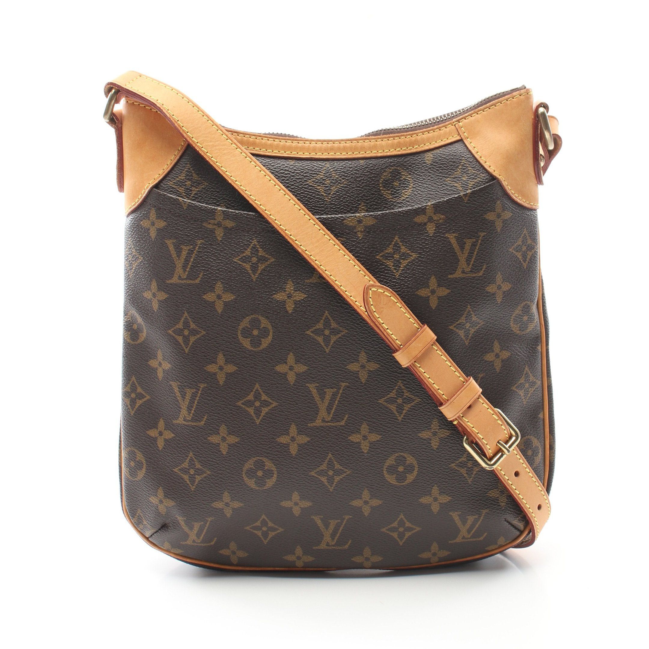 Louis Vuitton Louis Vuitton Odeon Pm Monogram Shoulder Bag Leather Brown Size ONE SIZE - 1 Thumbnail