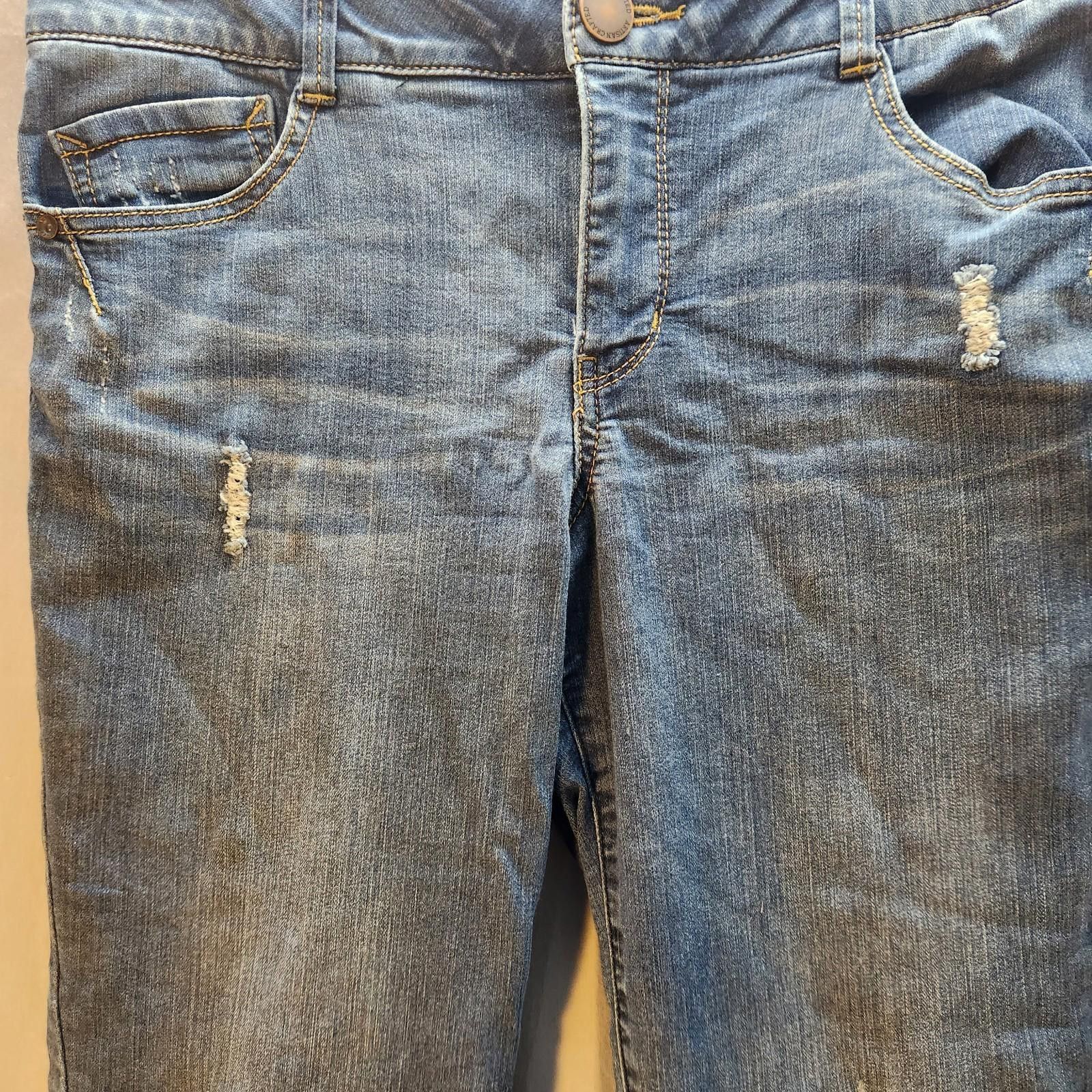 Other Democracy Artisan Crafted Womens Distressed Jeans Size 12 Size 34" / US 12 / IT 48 - 3 Thumbnail