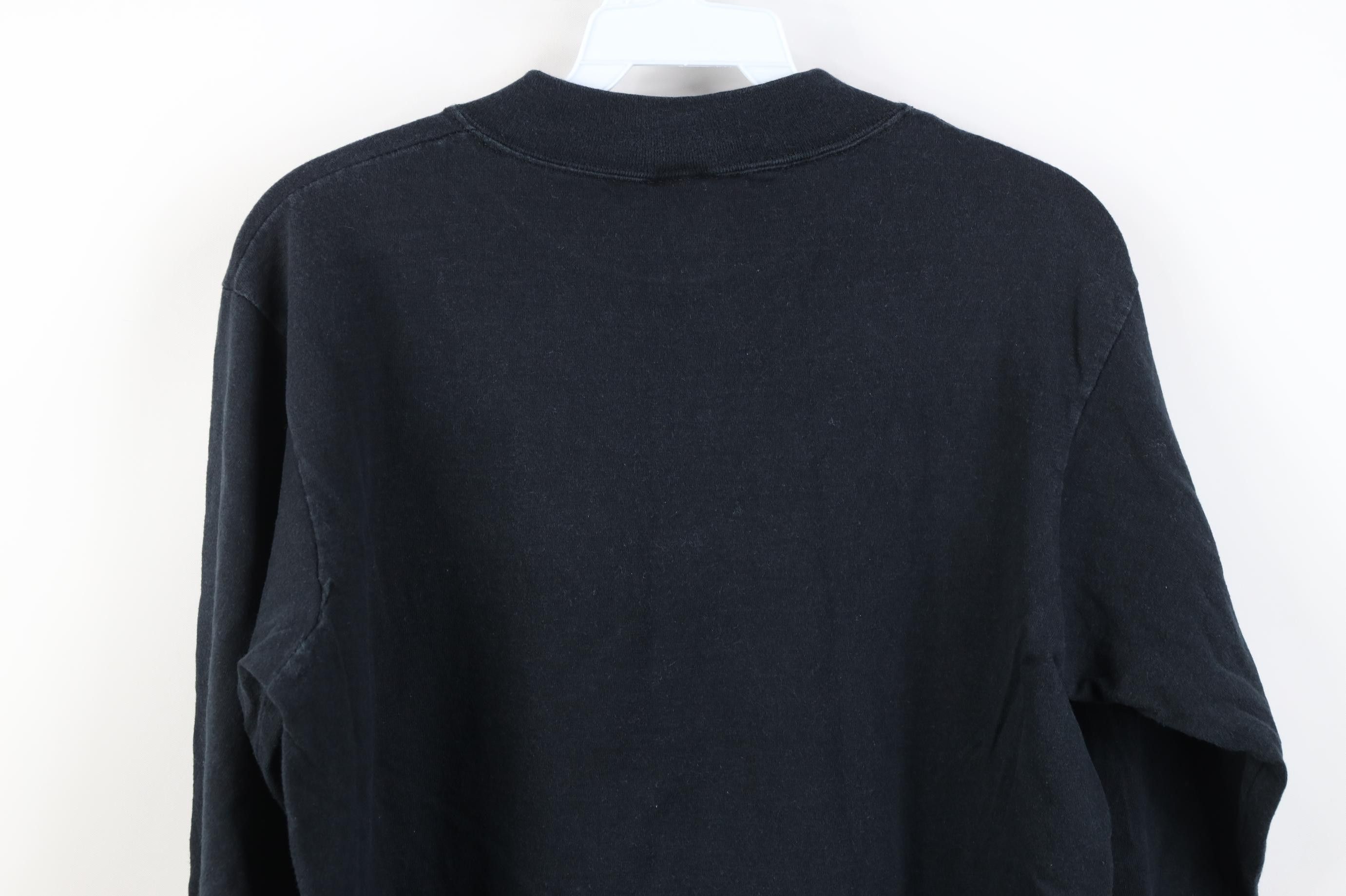 Vintage Vintage 90s Streetwear Mock Neck Long Sleeve T-Shirt USA Size XL / US 12-14 / IT 48-50 - 11 Thumbnail