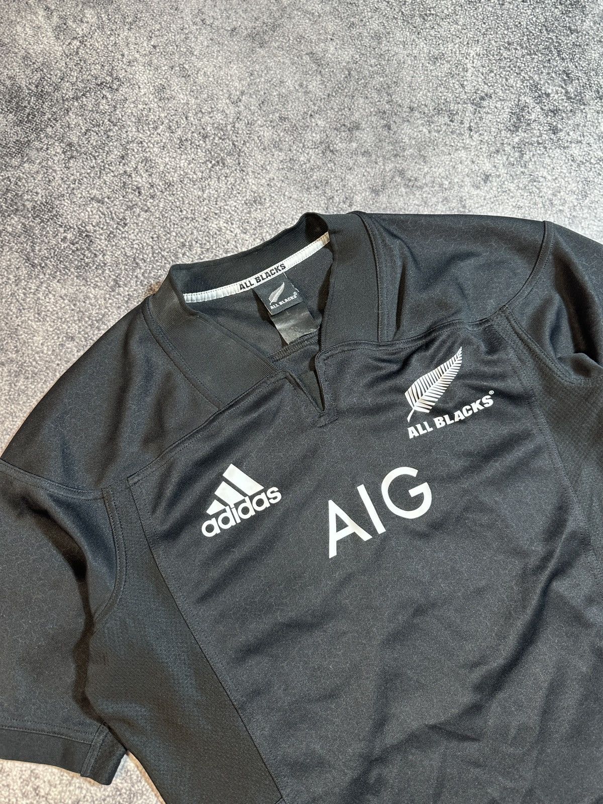 Adidas Adidas All Blacks New Zealand AIG Rugby Jersey Streetwear L Size US L / EU 52-54 / 3 - 3 Thumbnail