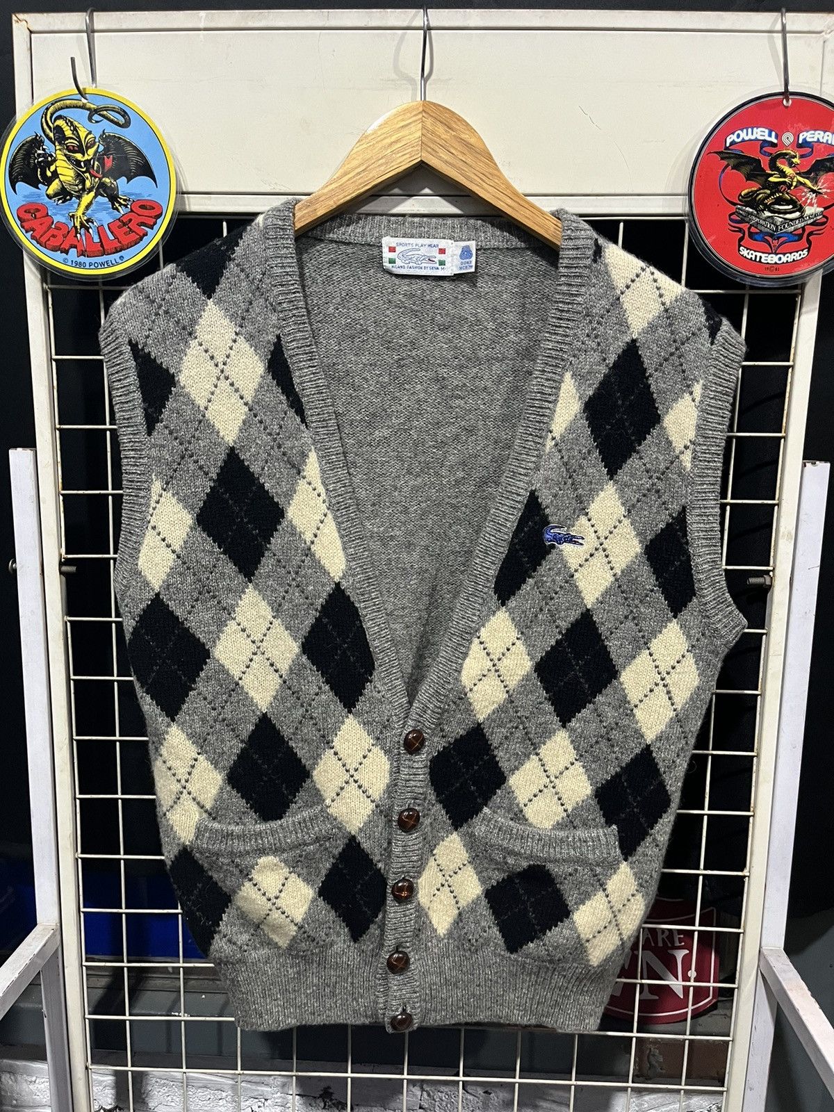 Lacoste Lacoste by Skiva Plaid Wool Vest Jacket 90s Size US M / EU 48-50 / 2 - 1 Thumbnail