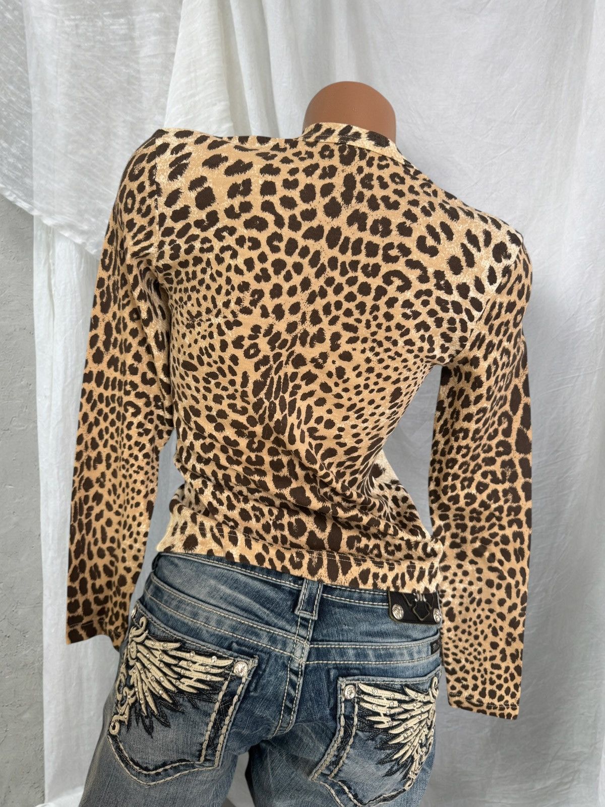 Hysteric Glamour 2000’s Aesthetic Super Sexy Leopard Printed Long Sleeve Top Size S / US 4 / IT 40 - 7 Thumbnail