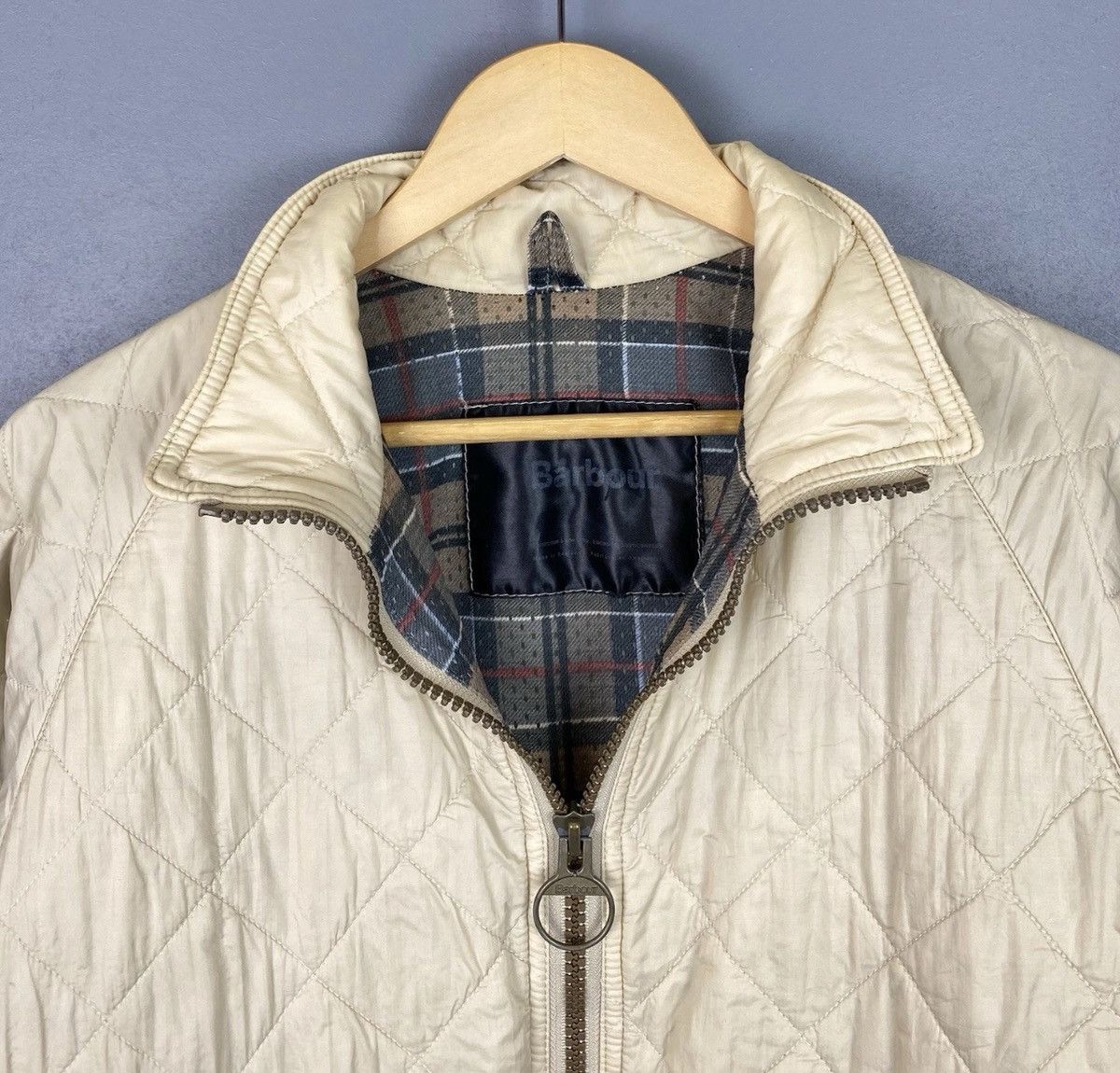 Barbour Barbour Flyweight Quilted Jacket Beige Cream Luxury Top Size US L / EU 52-54 / 3 - 3 Thumbnail