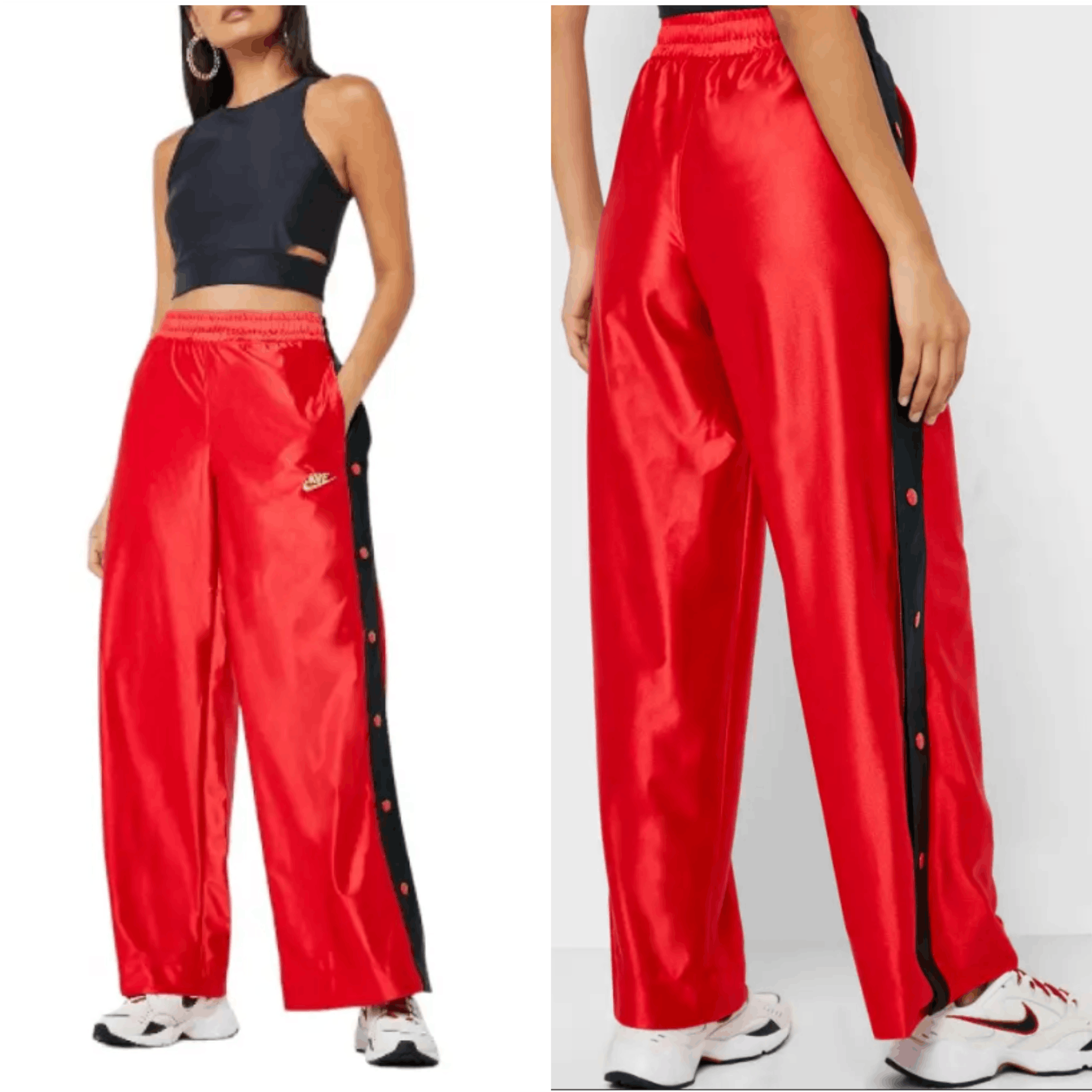 Nike Nike Popper Track Pants Red Casual Streetwear size L Size 34" / US 12 / IT 48 - 1 Thumbnail