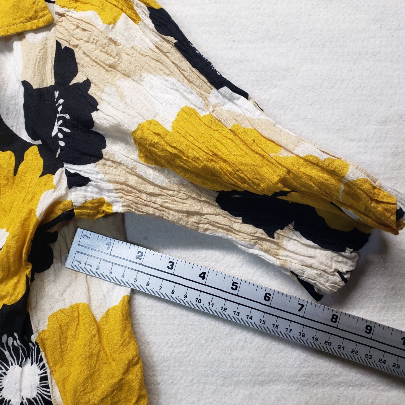 Vintage Karen Kane Floral Floral Yellow Long Sleeve Jacket Coat Adult Women's M Medium Shirt Size M / US 6-8 / IT 42-44 - 6 Thumbnail