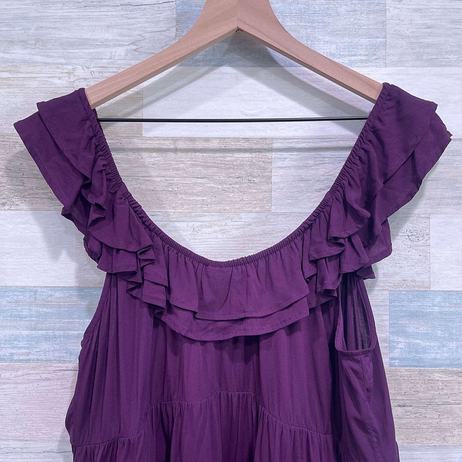 Other TORRID Ruffle Stretch Challis Babydoll Top Womens Plus 2X Size XXL / US 16-18 / IT 52-54 - 4 Thumbnail