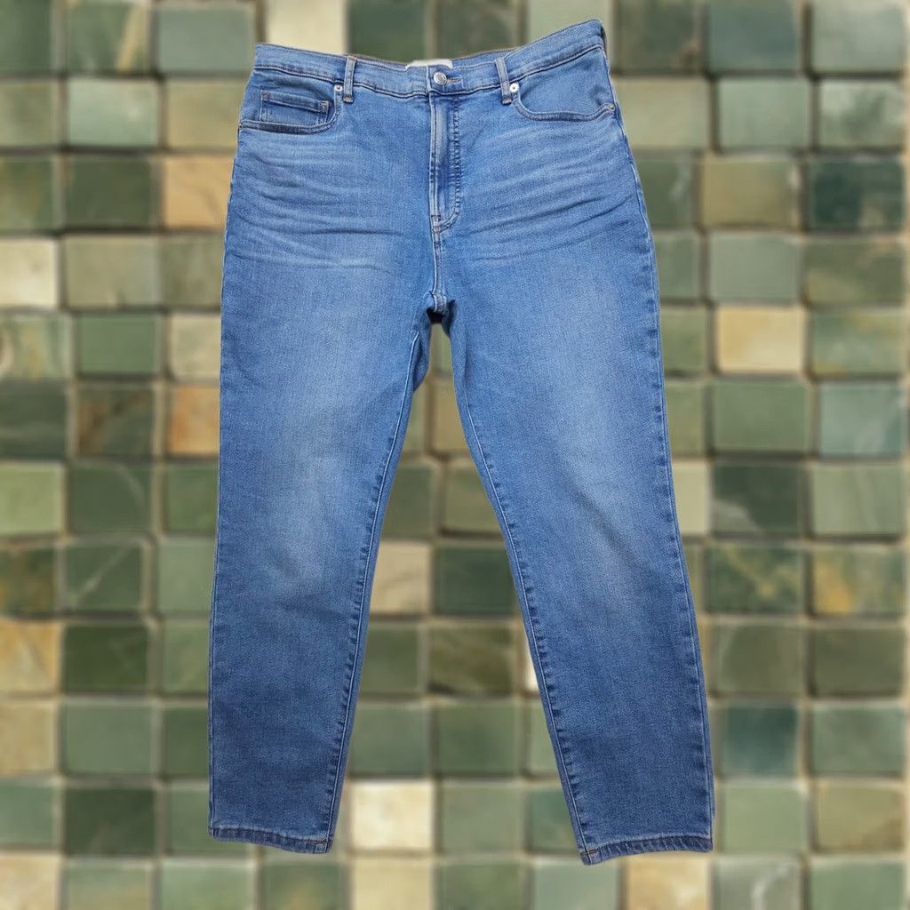 Everlane Everlane Jeans High Rise Skinny Ankle 33 Blue Denim Inseam 26" Stretch 5-Pocket Womens Slim Regular Blue Jeans Size 24" / US 00 / IT 34 - 1 Thumbnail