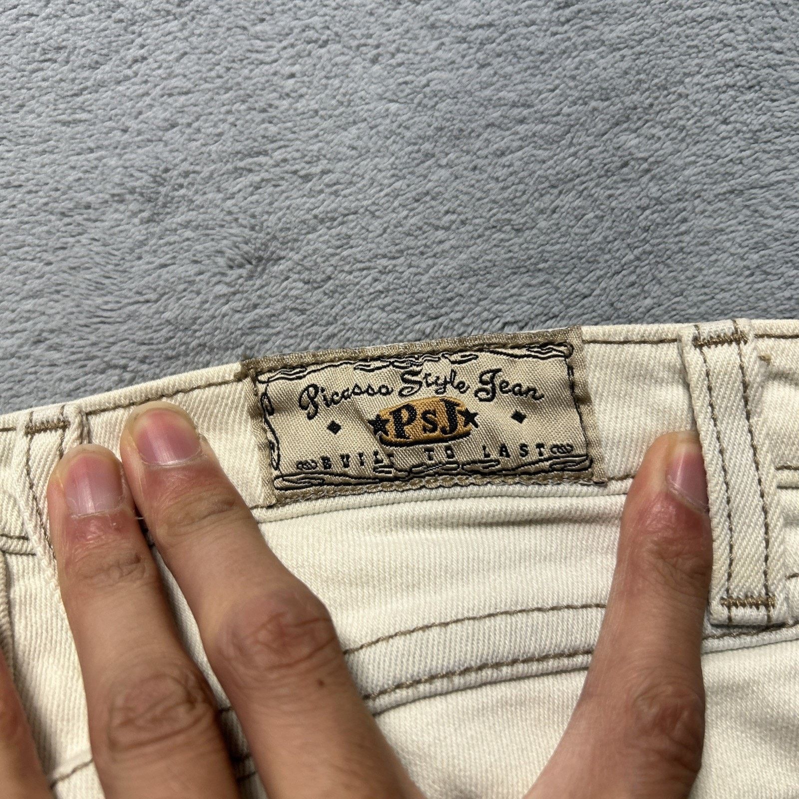 Levi's Beyond Baggy Jeans Small 24x32 USA Raw Hem Flare Hamilton Size 24" / US 00 / IT 34 - 3 Thumbnail