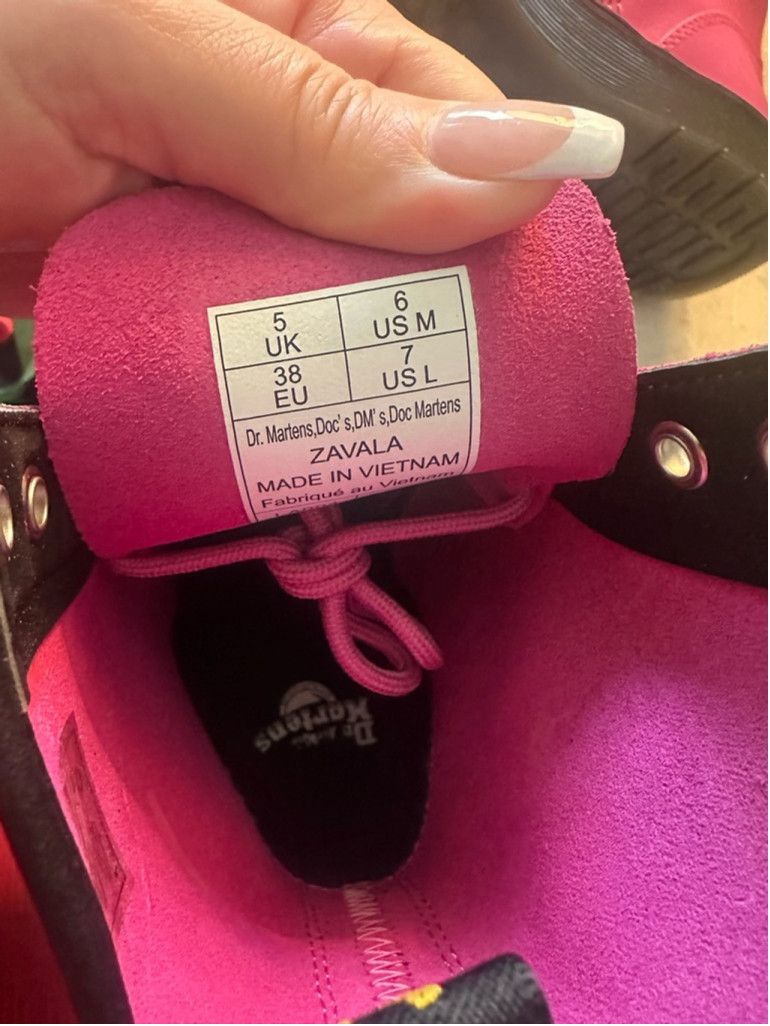 Dr. Martens NWOT Dr. Martens Zavala Pepto Bismol Pink Combat Boot Size 7 Size US 7 / IT 37 - 7 Thumbnail