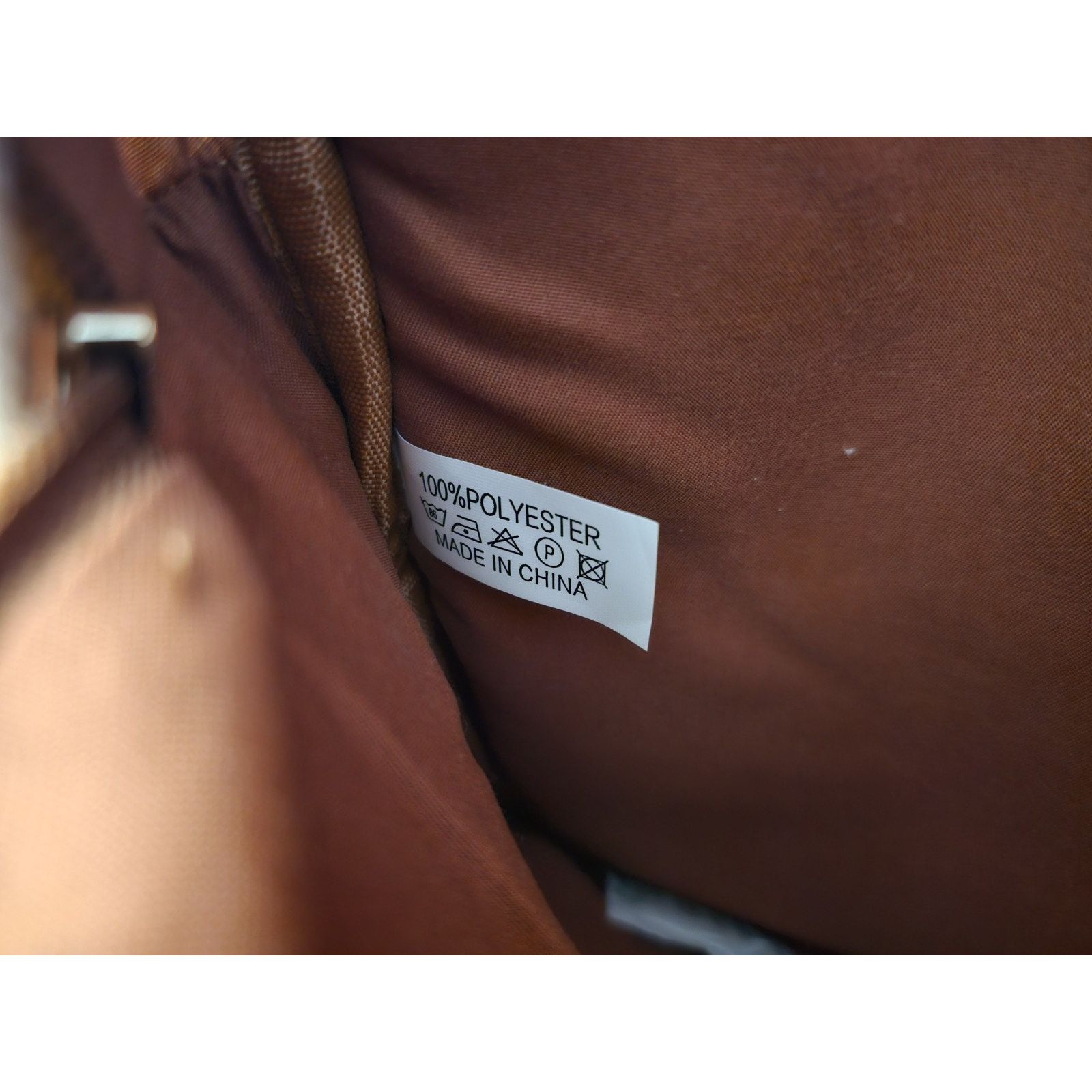 Other New Loulu Large Canvas Tan/Beige Backpack-Vegan Leather wBag Size ONE SIZE - 9 Thumbnail
