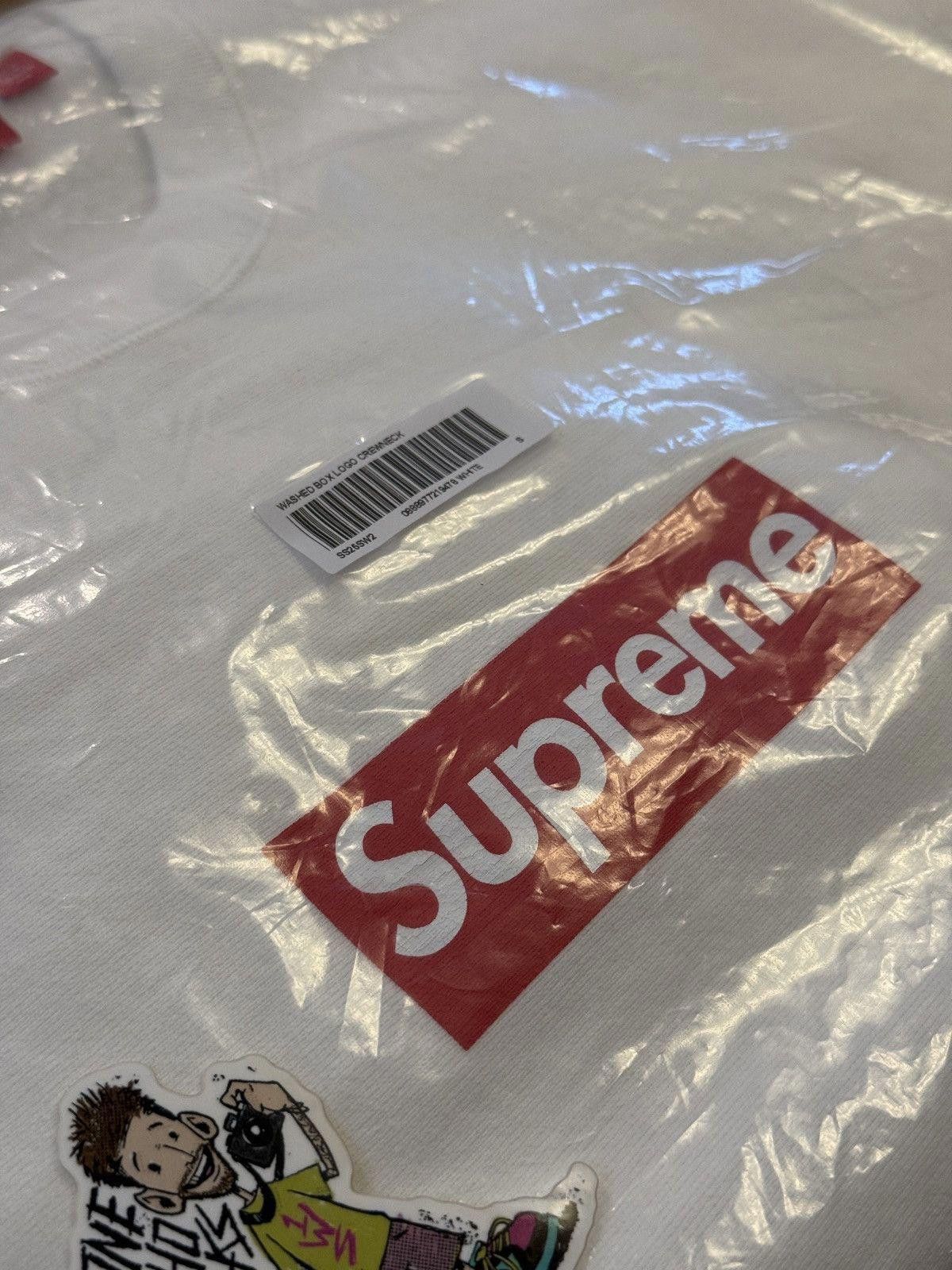 Supreme Supreme Washed Box Logo Crewneck Size Small Size US S / EU 44-46 / 1 - 5 Thumbnail