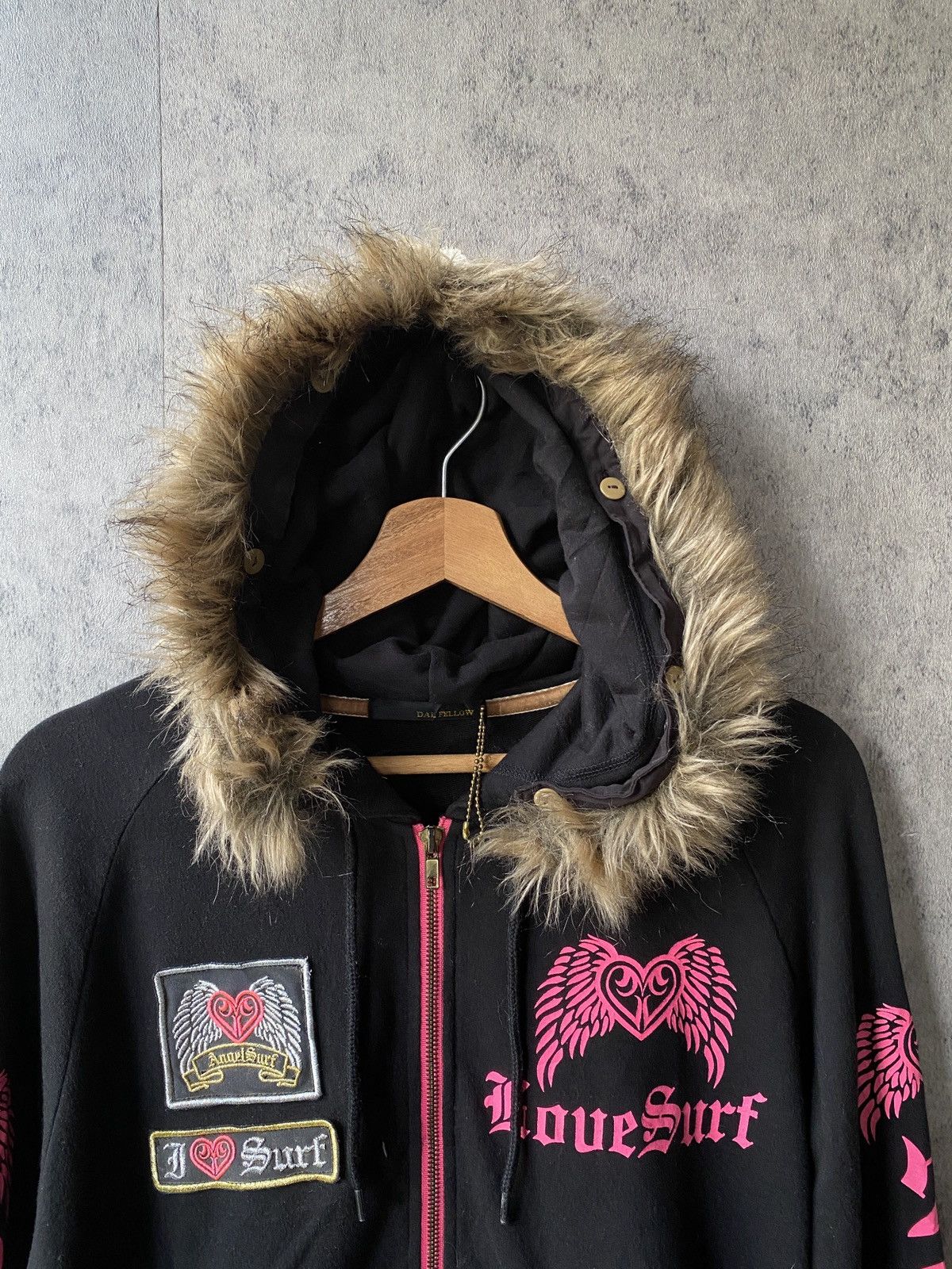 Japanese Brand Dal Fellow Fur Design Hoodie Size US M / EU 48-50 / 2 - 6 Thumbnail