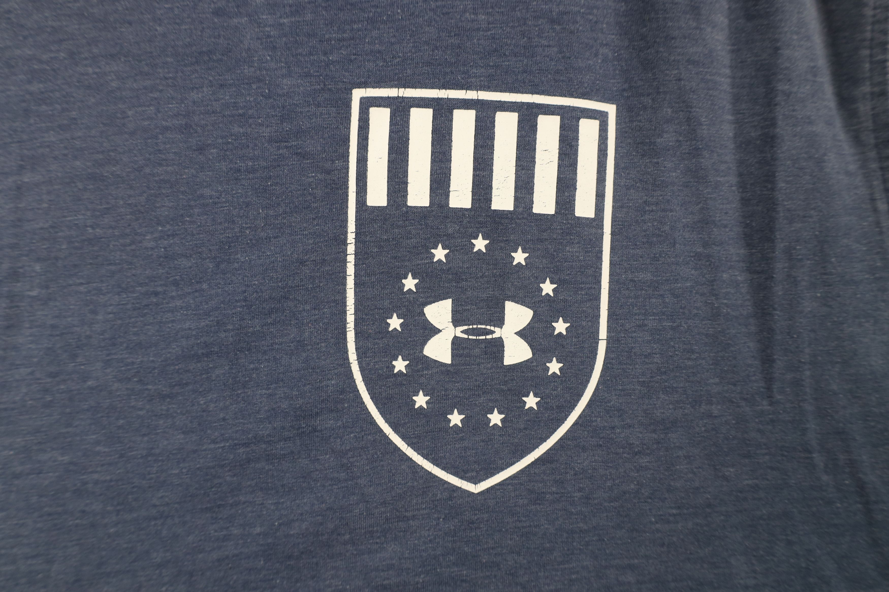Under Armour × Vintage Under Armour Operation Freedom Military Short Sleeve T-Shirt Size US XL / EU 56 / 4 - 4 Thumbnail