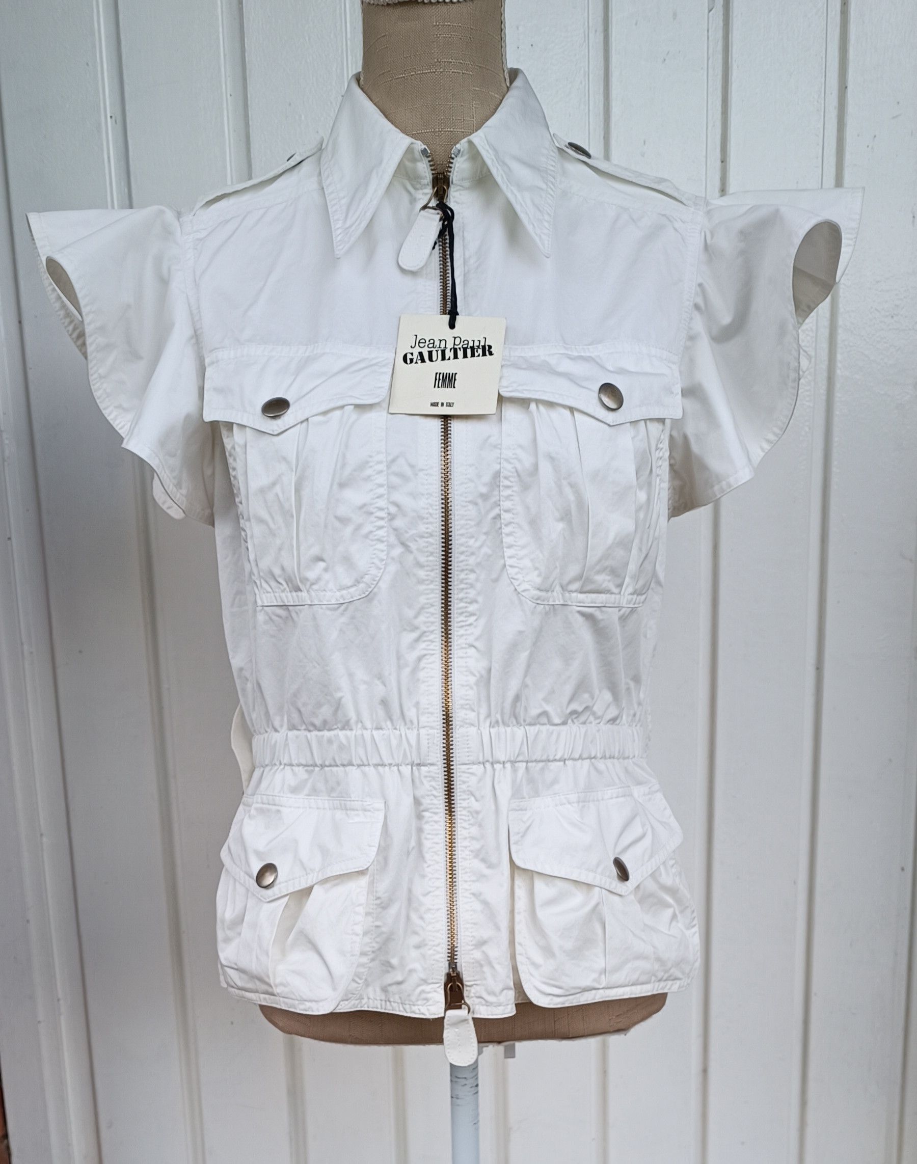 Jean Paul Gaultier Wavy sleeves jacket Size M / US 6-8 / IT 42-44 - 1 Thumbnail