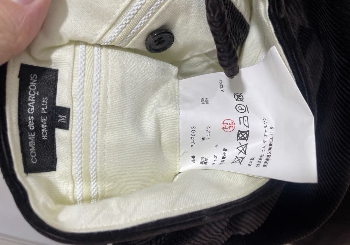 Comme des Garcons Homme Plus Comme des Garçons Homme Plus Brown Corduroy Straight Trouser Size US 38 / EU 54 - 4 Thumbnail