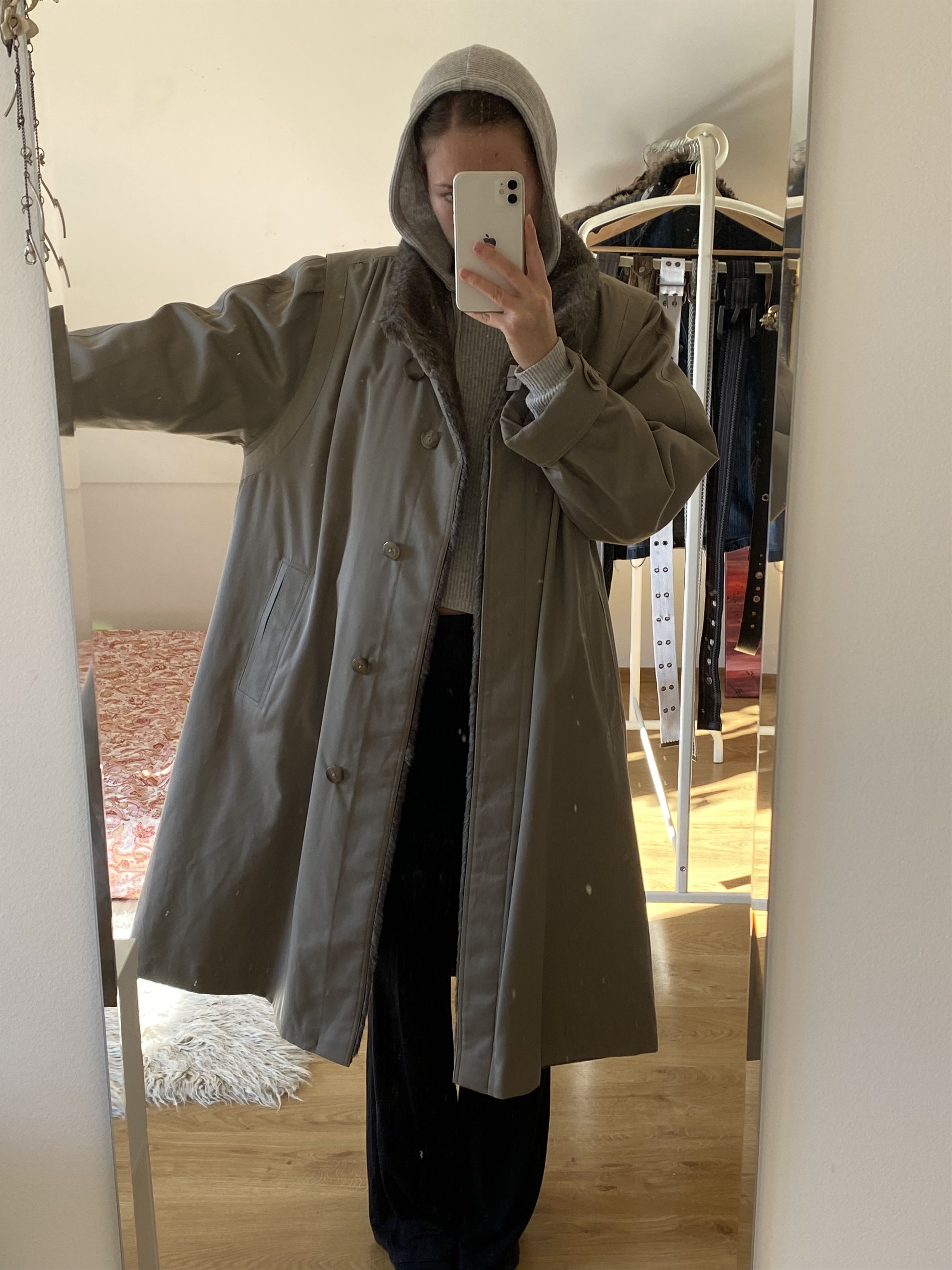 Designer Delmod coat lined with Jolipel faux fur Size M / US 6-8 / IT 42-44 - 2 Thumbnail