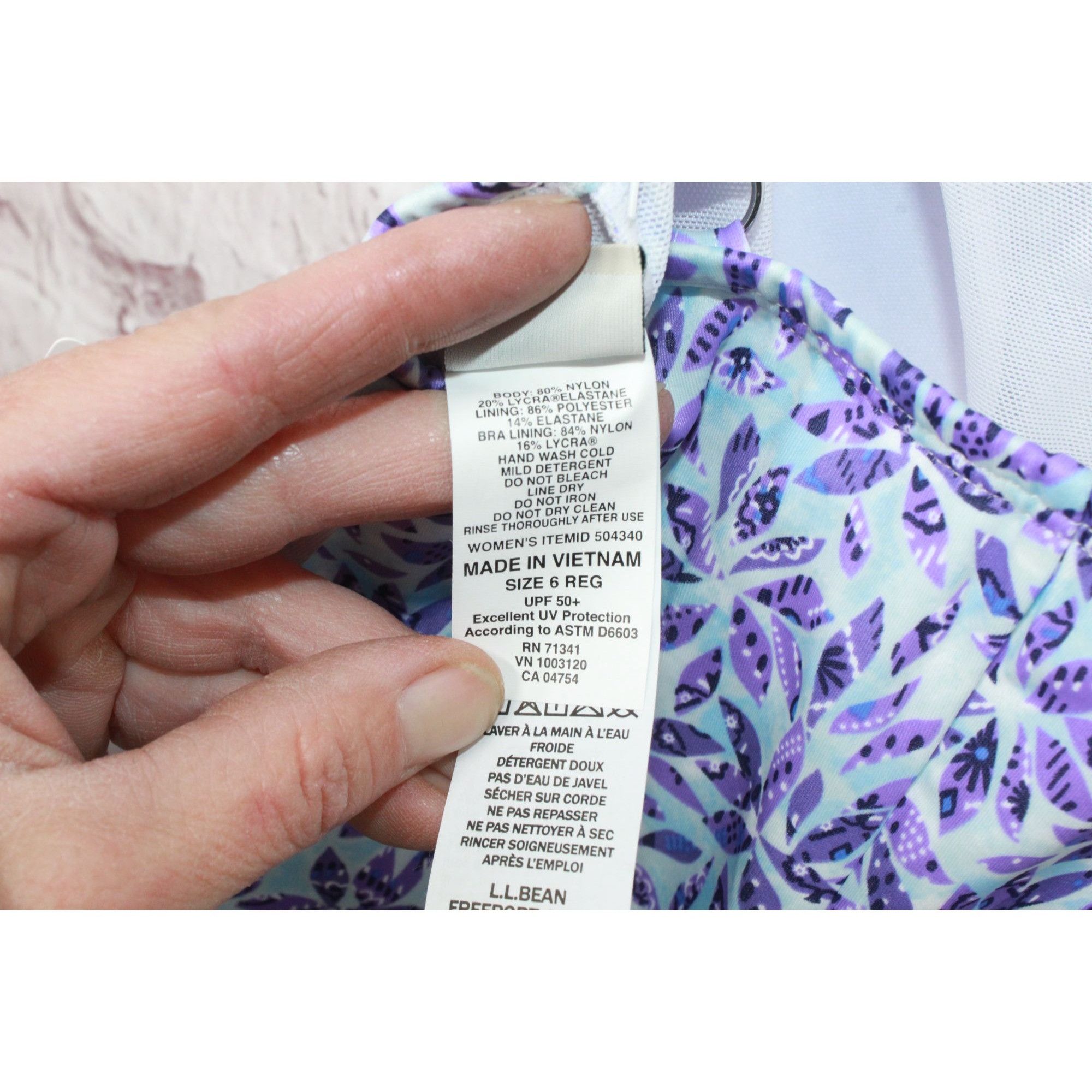 L.L. Bean × Swims LL Bean Mix Match Swimwear Square Neck Tankini Top Print Size M / US 6-8 / IT 42-44 - 8 Thumbnail