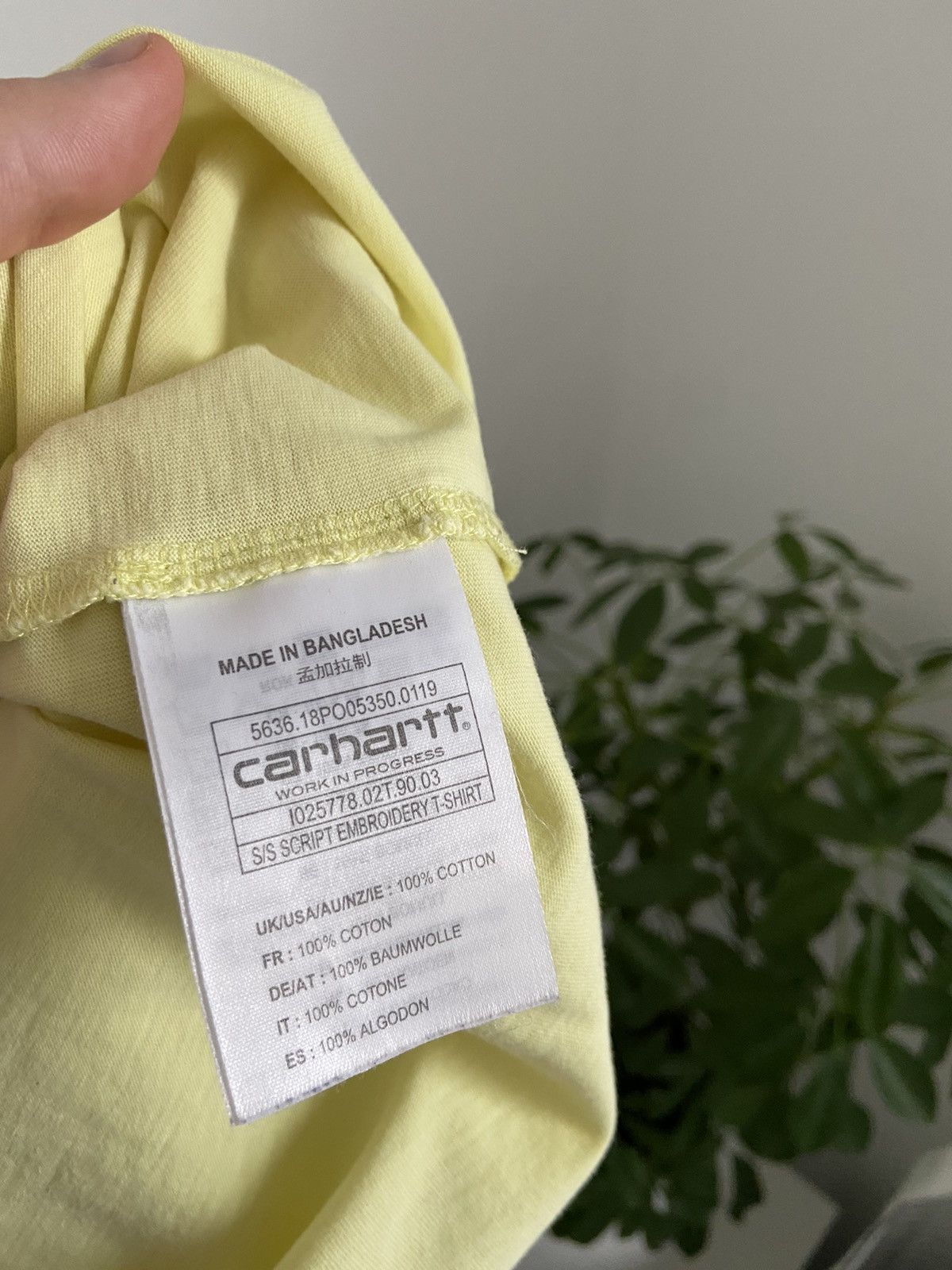 Carhartt × Carhartt Wip Carhartt basic t-shirt embroidered logo Size US S / EU 44-46 / 1 - 5 Thumbnail