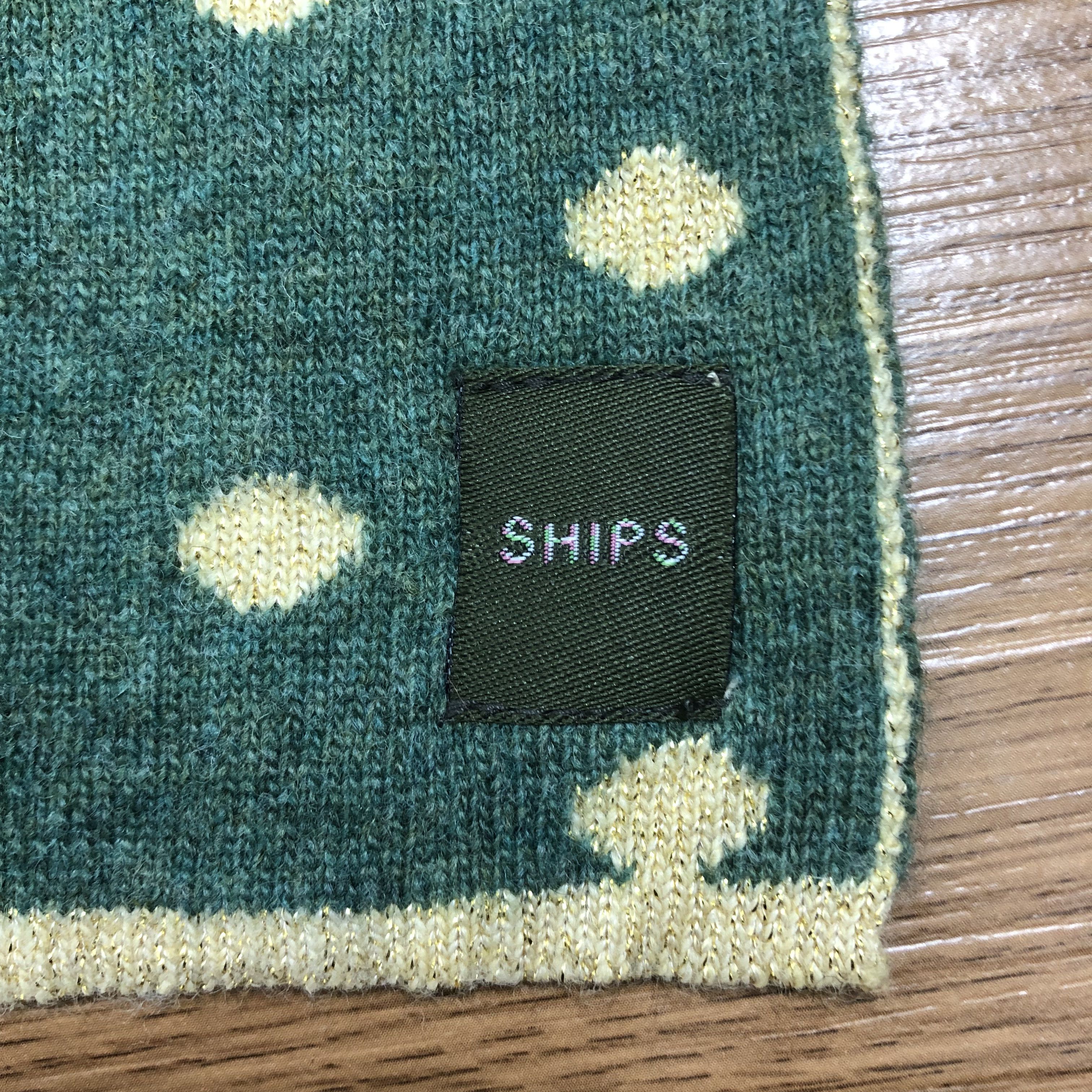SHIPS × Vintage Vintage Ships Wool Scarf Muffler MF327 Size ONE SIZE - 3 Thumbnail