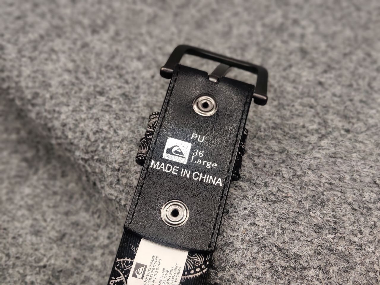 Quiksilver Vintage Quiksilver Black bandana Logo Belt Y2K Hype style Size ONE SIZE - 10 Thumbnail