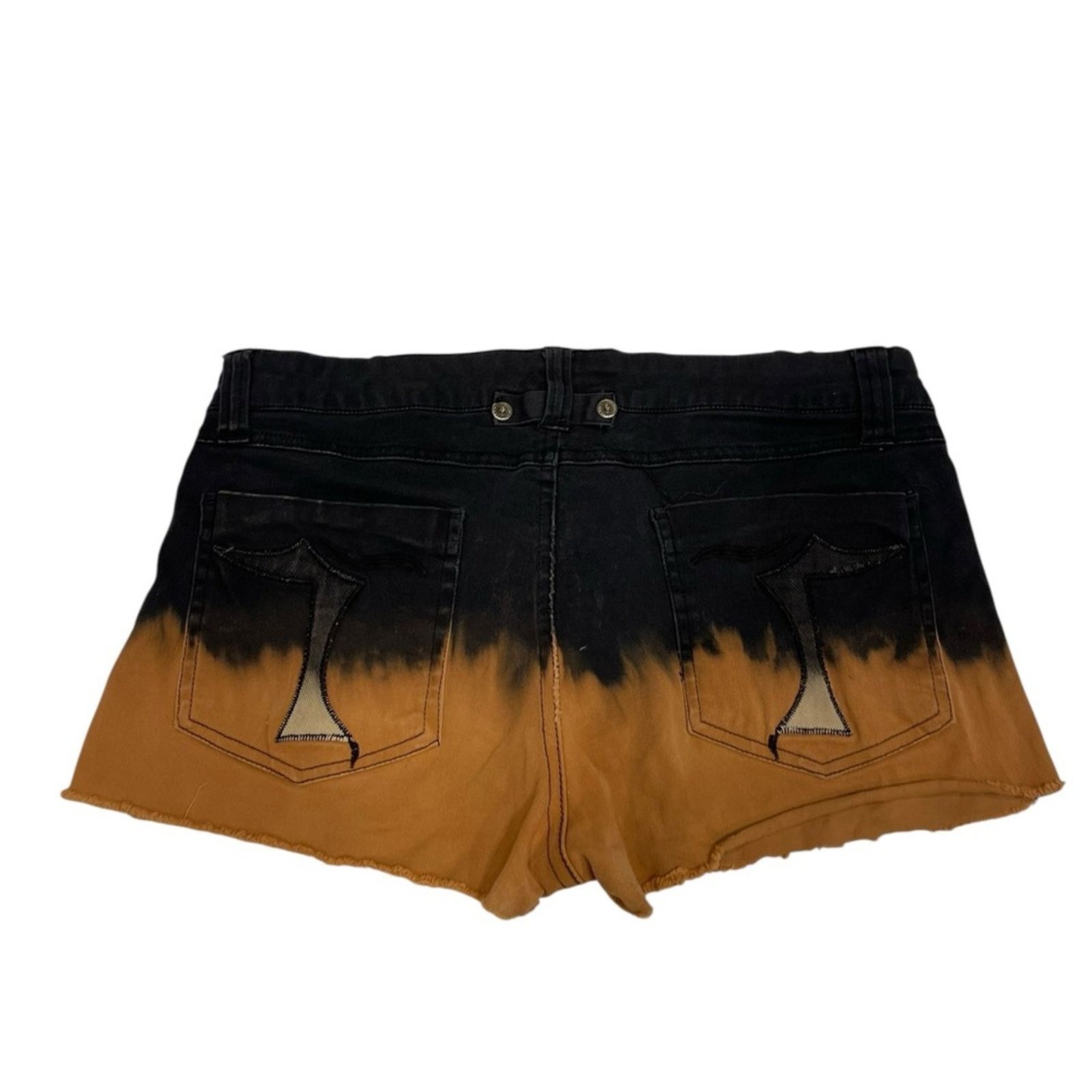 Tripp NYC Tripp nyc Women's Black and Tan Ombre Shorts Size:11 Size 32" / US 10 / IT 46 - 2 Thumbnail