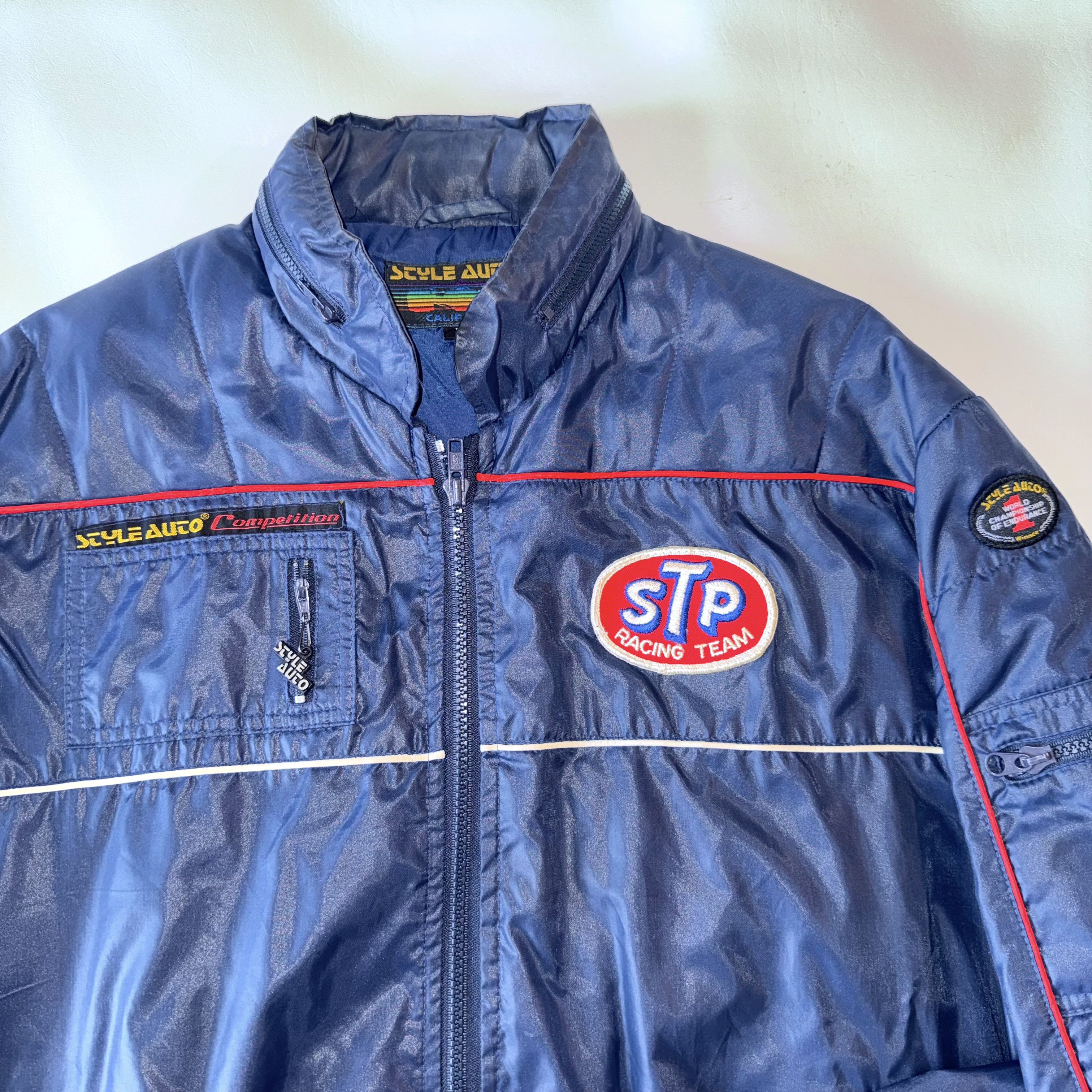 Vintage VTG Style Auto Competition STP Racing Jacket Patch Logo 80s Size US L / EU 52-54 / 3 - 2 Thumbnail