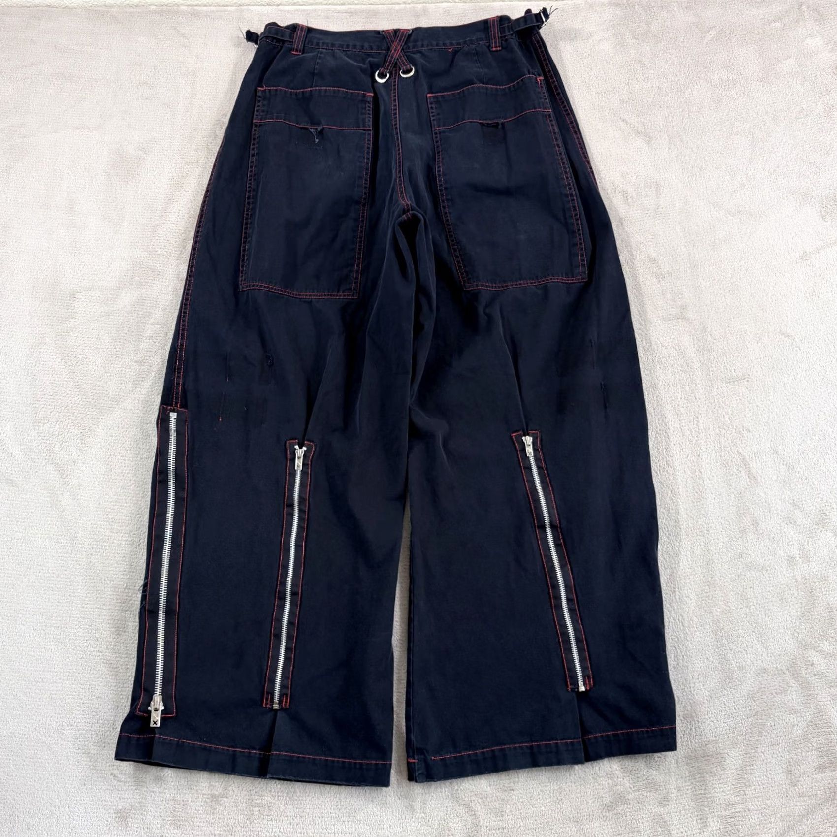 Tripp NYC VINTAGE TRIPP NYC Daang Goodman Pants Large Goth Rave Baggy 90's Zipper Wide Leg Size US 33 - 5 Thumbnail