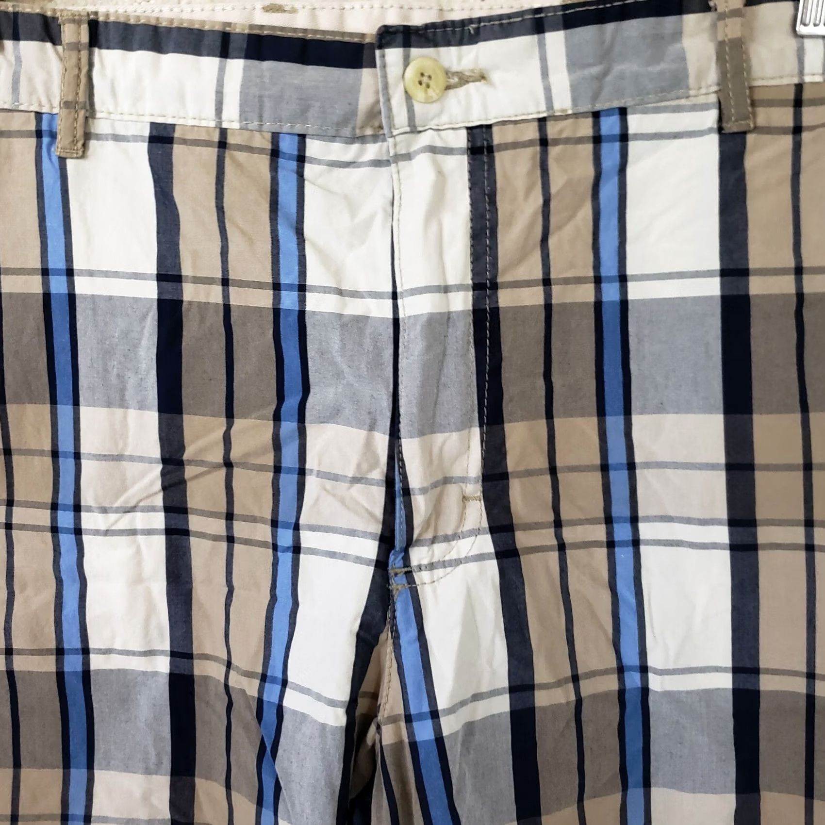 Bills Khakis Bills Khakis Men's 38 Khaki Navy Black & White Plaid Cotton Shorts Size US 38 / EU 54 - 3 Thumbnail