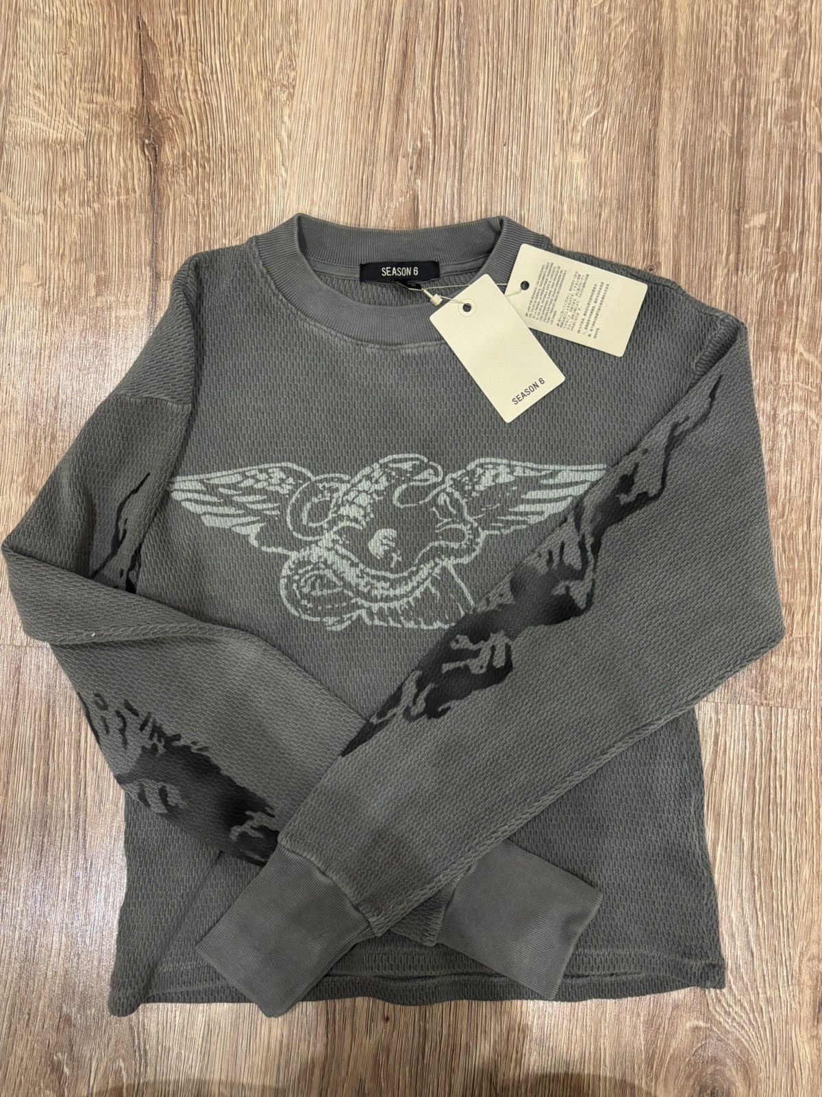 Yeezy Yeezy Season 6 Printed Thermal S – Gravel & Ghost WITH TAGS Size S / US 4 / IT 40 - 1 Thumbnail