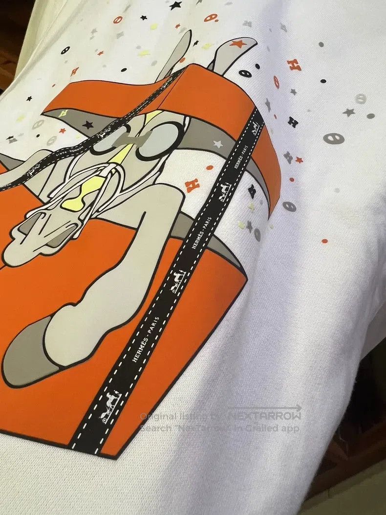 Hermes Hermes White hoodie Size US M / EU 48-50 / 2 - 2 Thumbnail