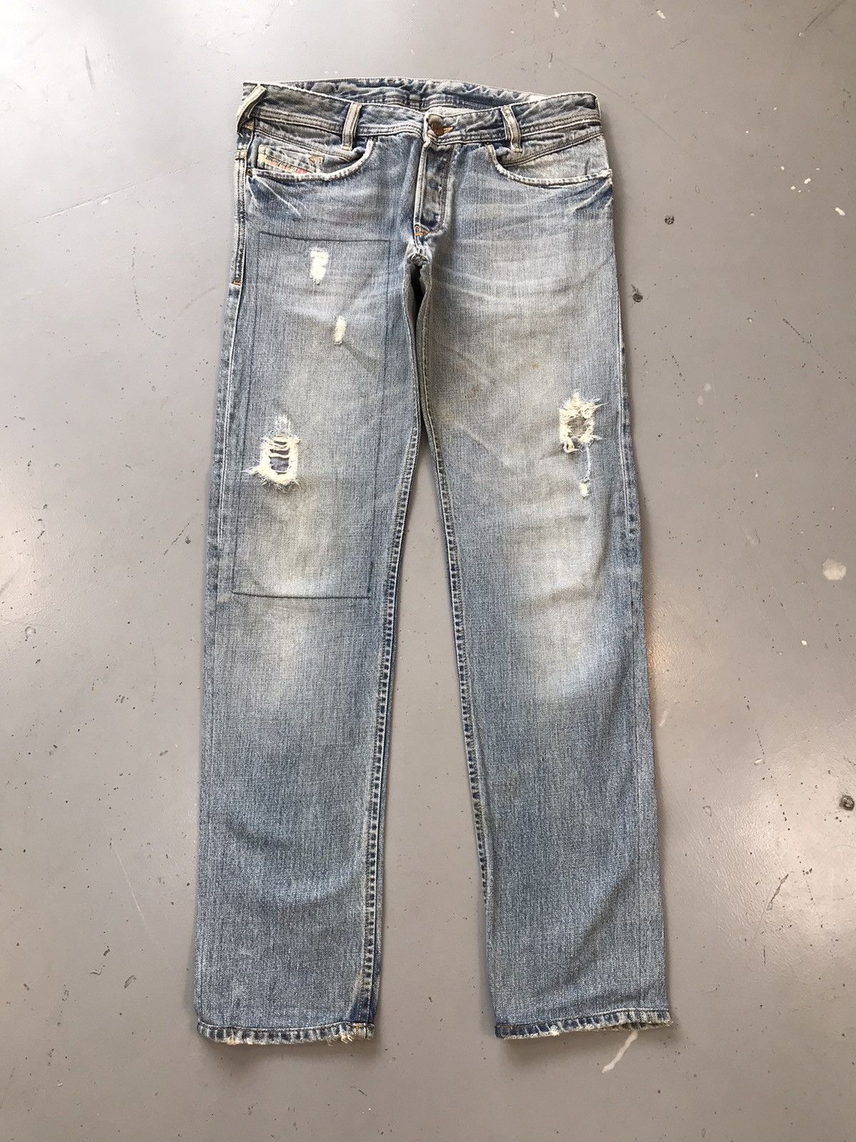 Diesel × Vintage Vintage diesel industry distressed zipper pocket denim Size US 34 / EU 50 - 2 Thumbnail