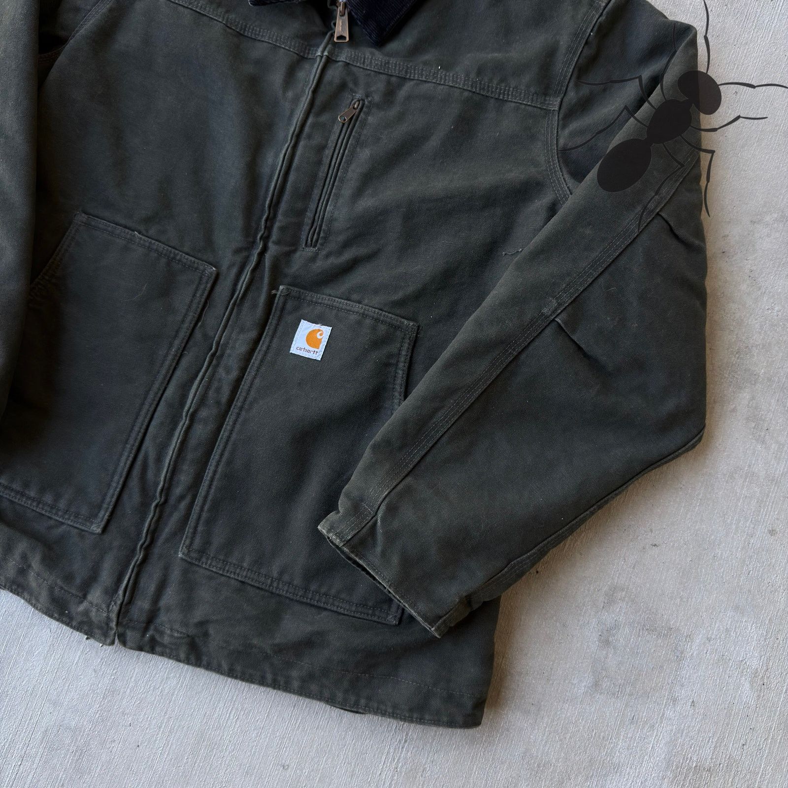 Carhartt × Vintage Carhartt WOMENS WC061 MOS green chore work wear jacket Size US L / EU 52-54 / 3 - 4 Thumbnail