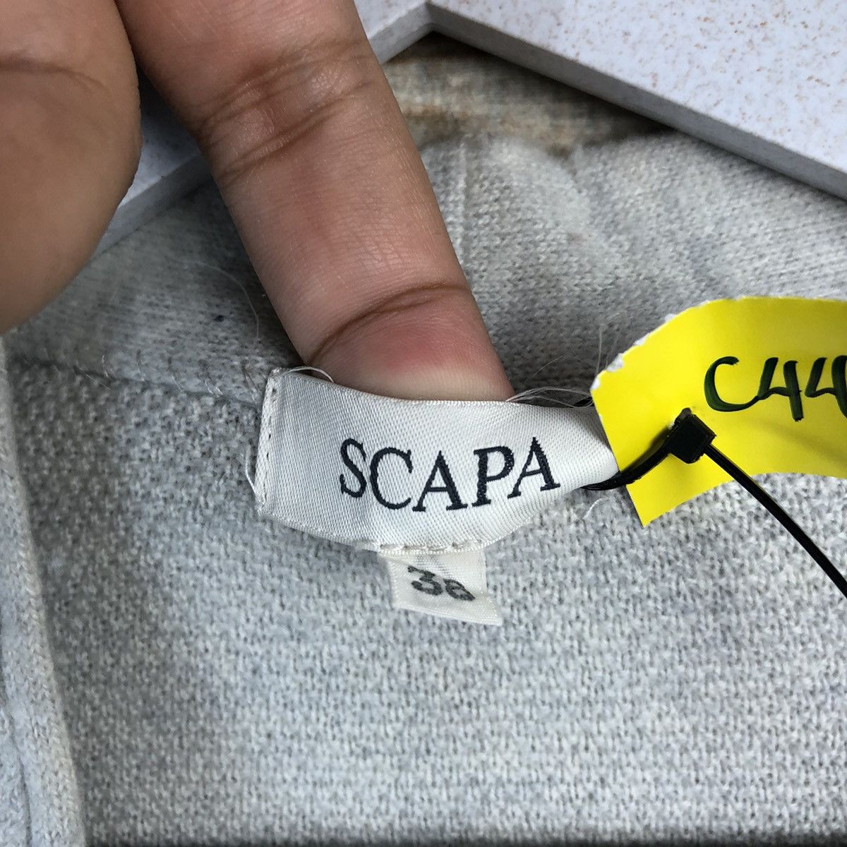 Homespun Knitwear × Japanese Brand × Vintage DL Scapa Gray cardigan Knitwear vintage #C441 Size US M / EU 48-50 / 2 - 10 Thumbnail